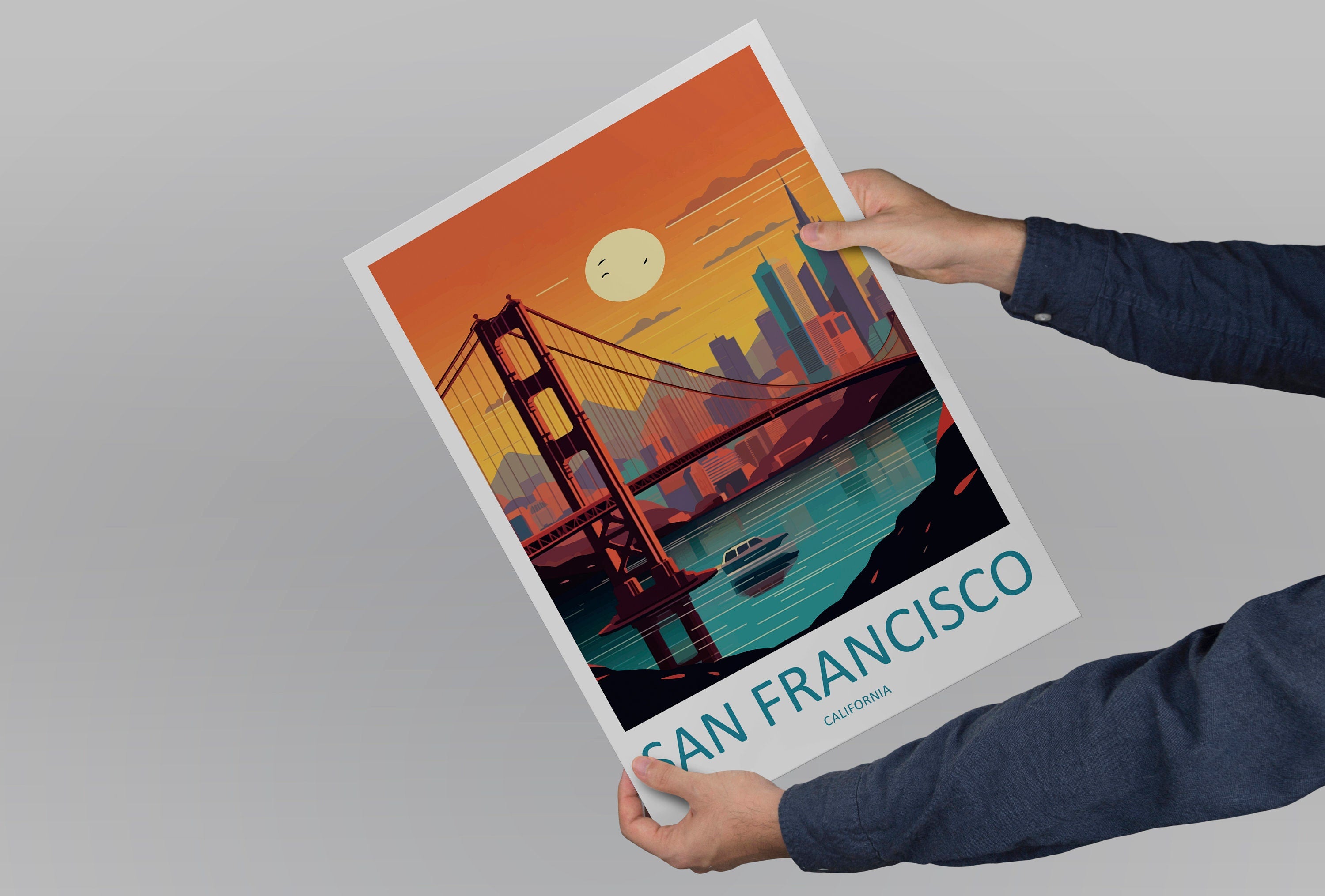 San Francisco Golden Gate Travel Print