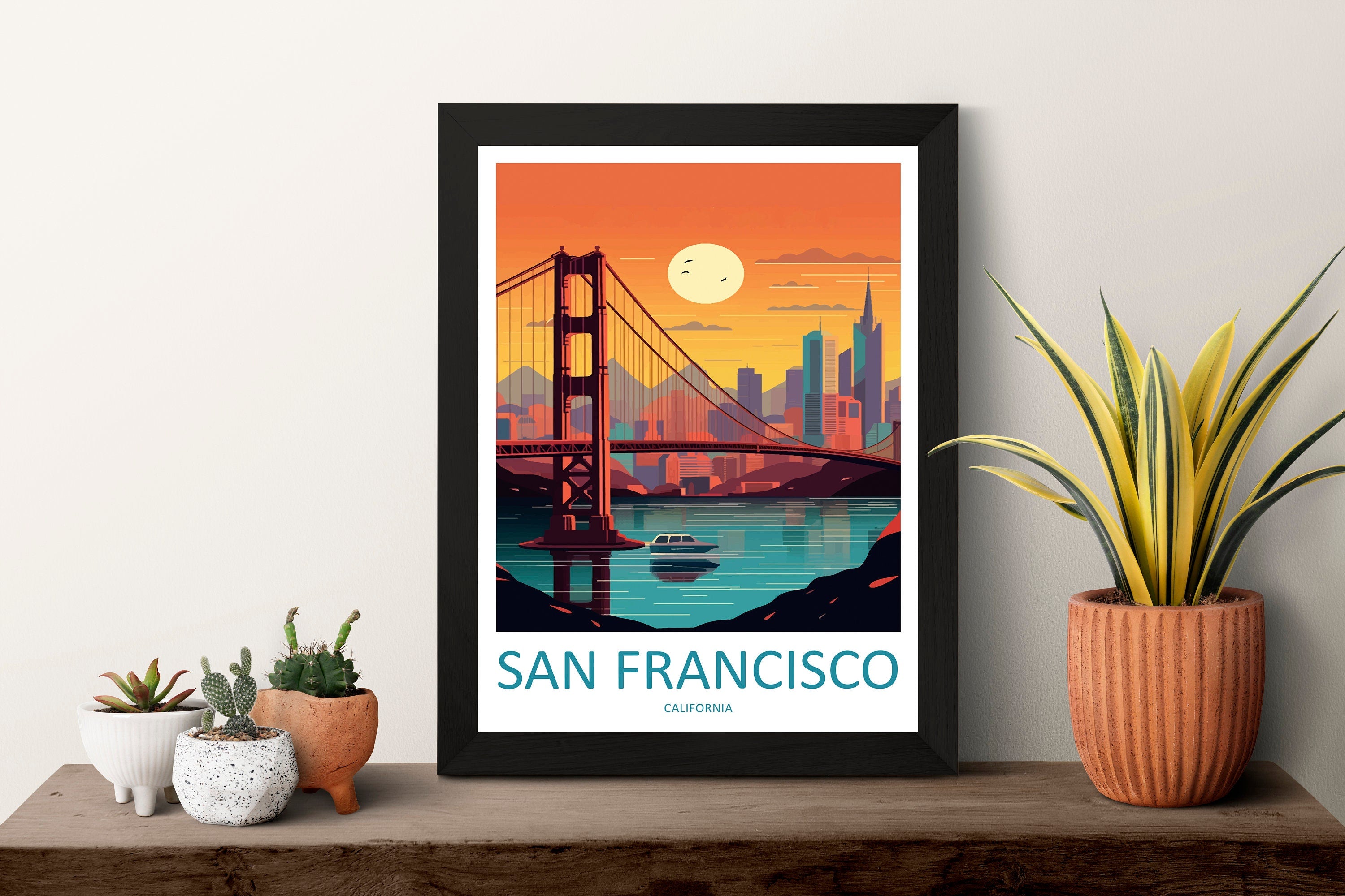 San Francisco Golden Gate Travel Print