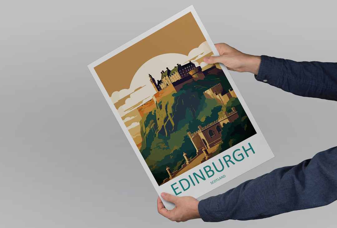 Edinburgh Cityscape Print Edinburgh Home Decor European City Art Print Edinburgh Wall Art Scotland Enthusiast Gift Wall Hanging Edinburgh