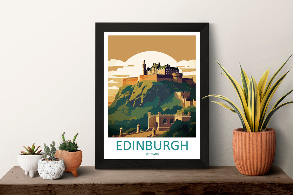 Edinburgh Cityscape Print Edinburgh Home Decor European City Art Print Edinburgh Wall Art Scotland Enthusiast Gift Wall Hanging Edinburgh