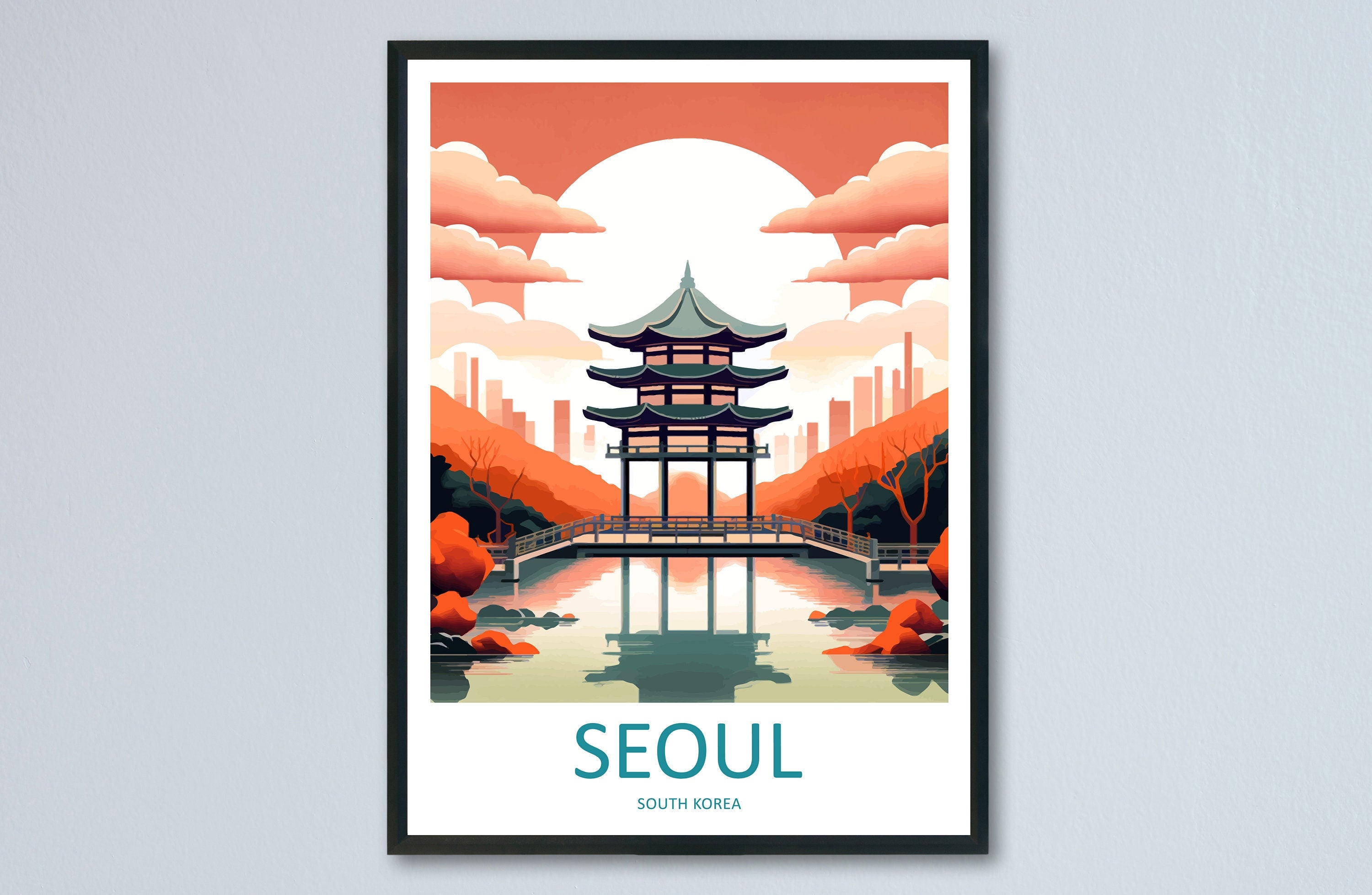 Seoul Travel Print