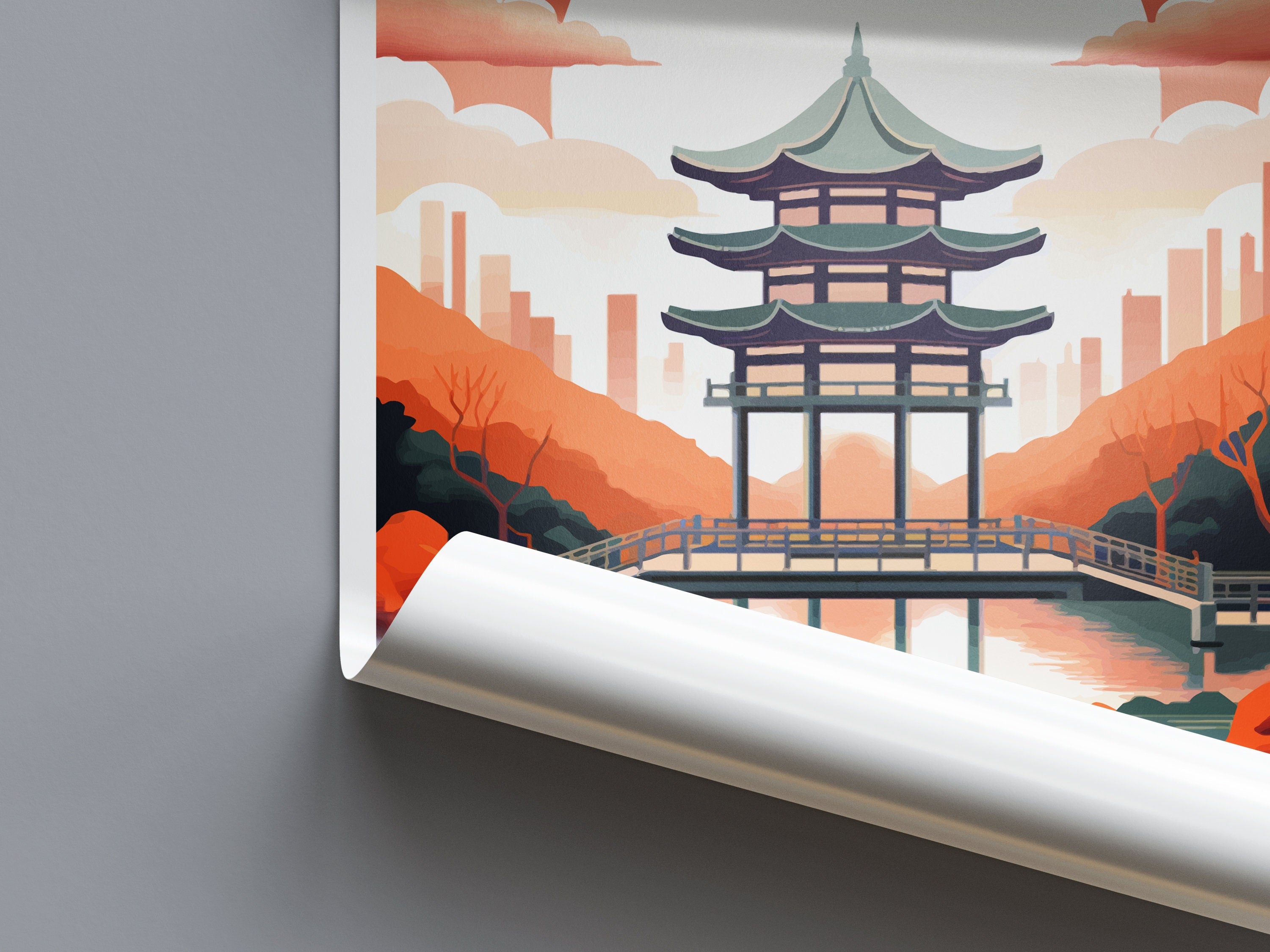 Seoul Travel Print