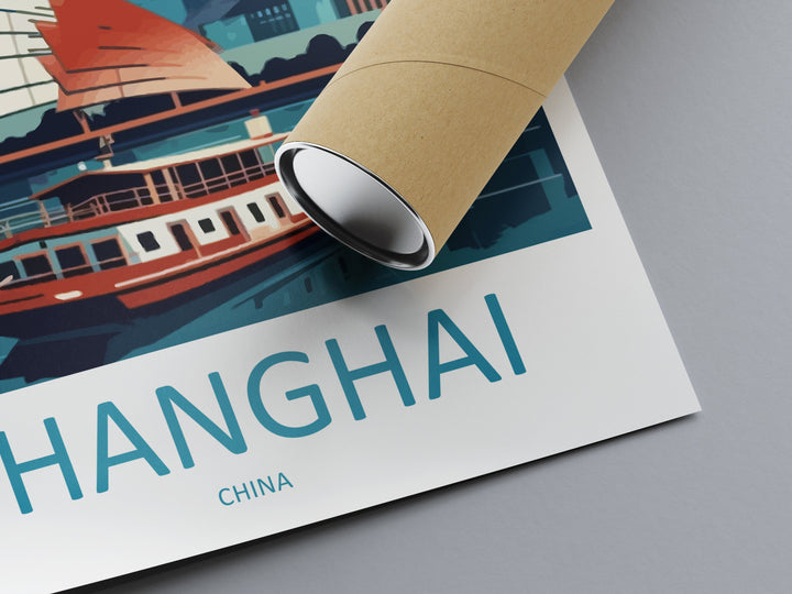 Shanghai Travel Print Wall Art Shanghai Wall Hanging Home Décor Gift Shanghai Art Lovers China Shanghai Art Gift Lover Print