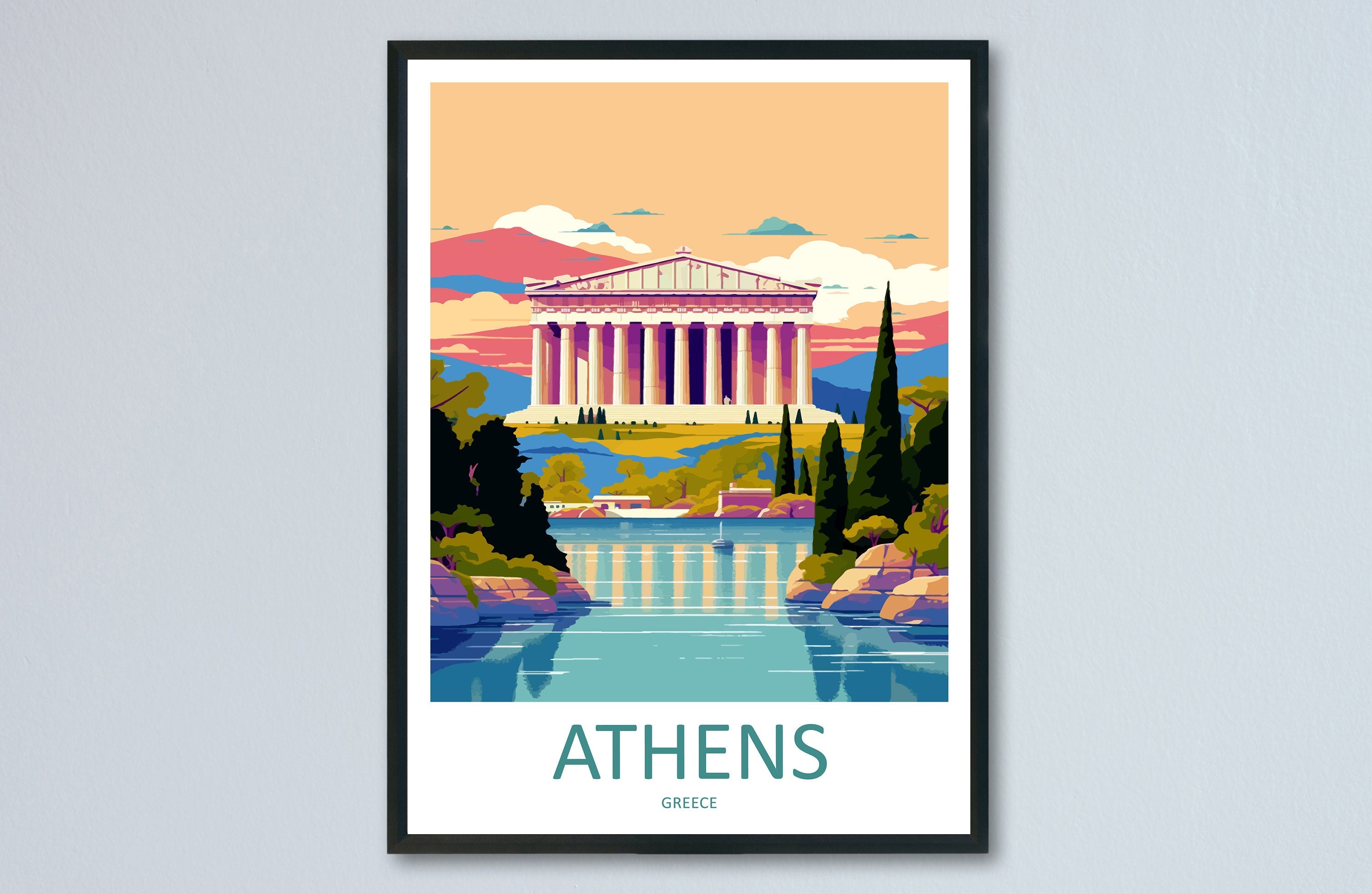 Athens Travel Print