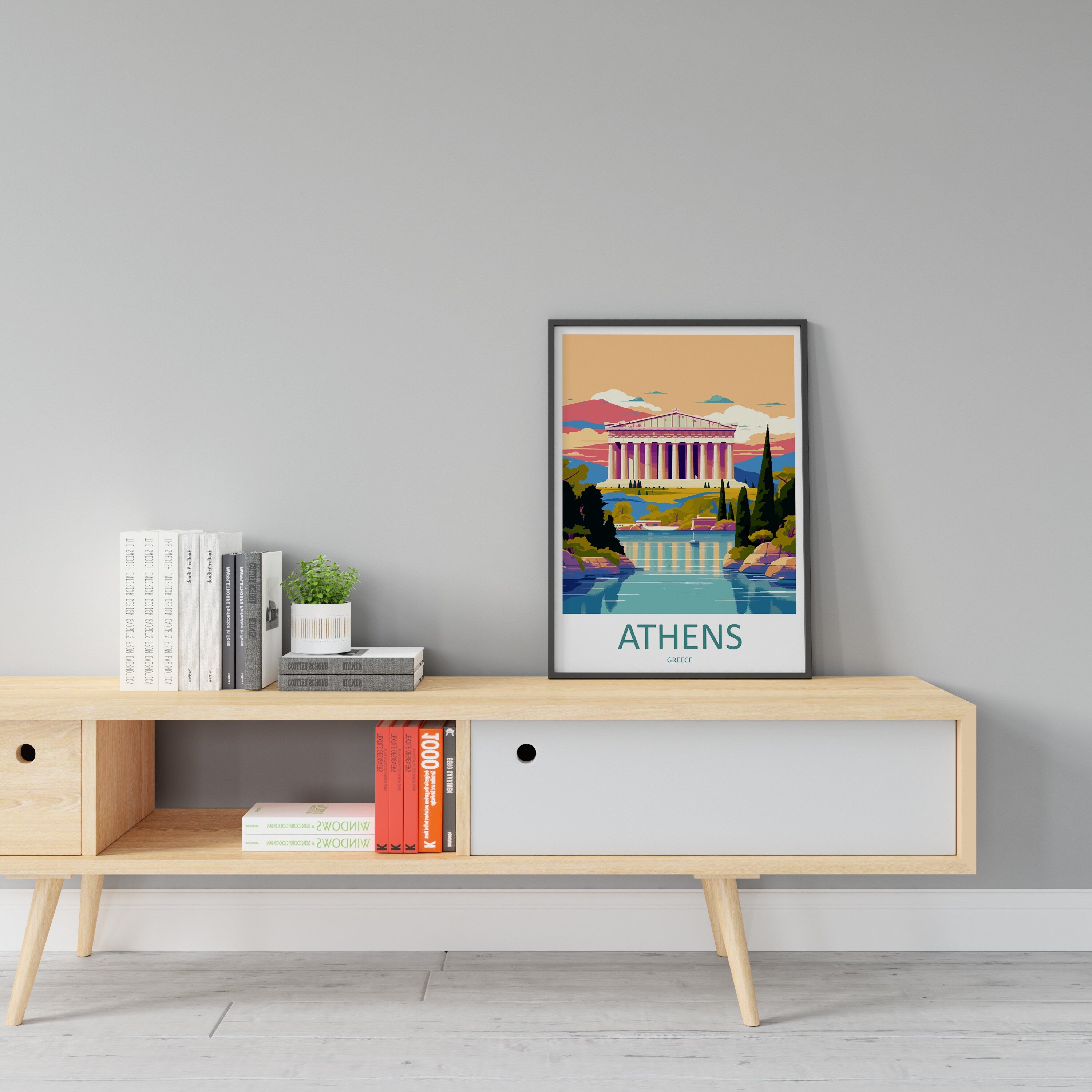 Athens Travel Print