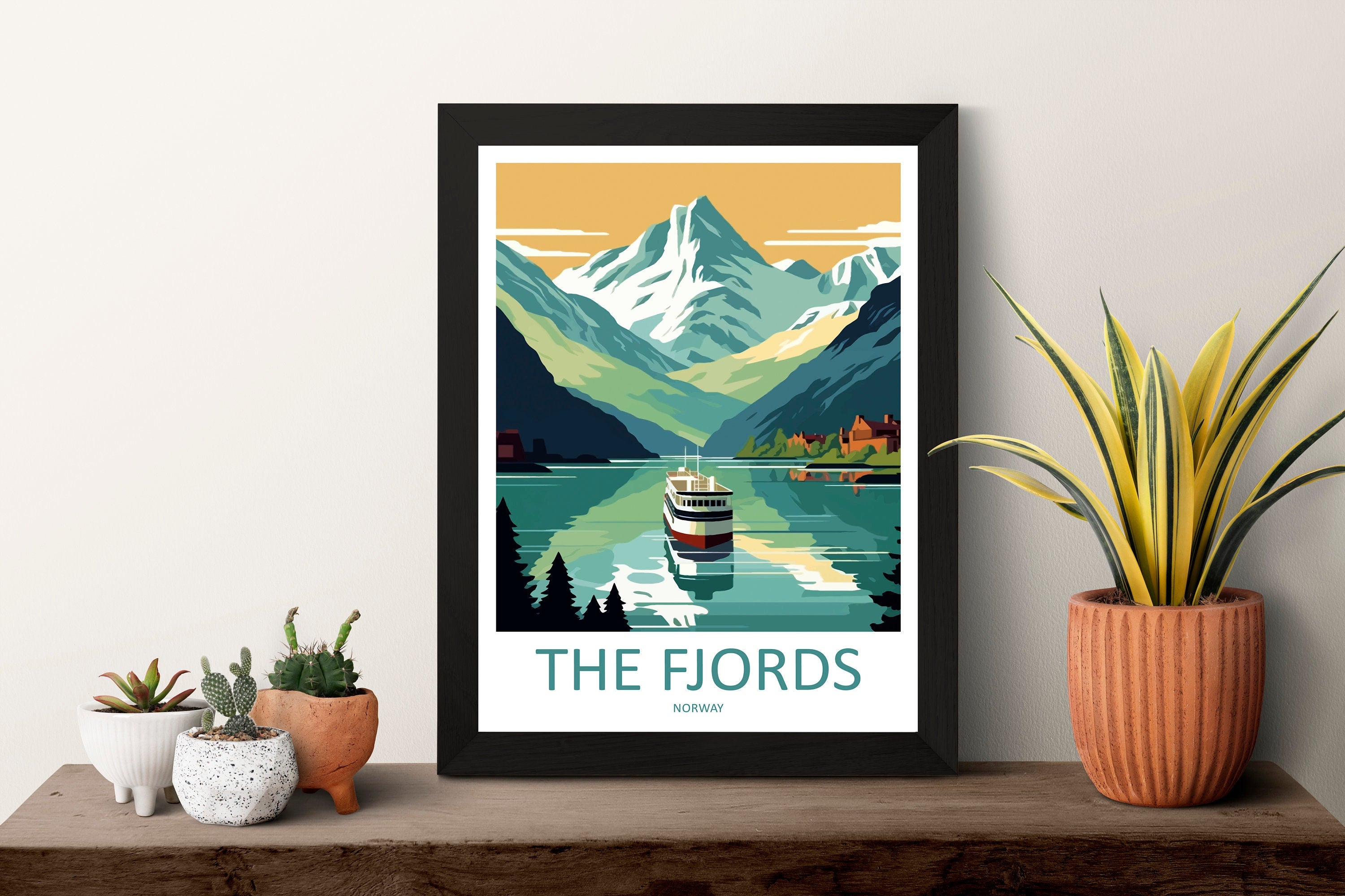 The Fjords Travel Print