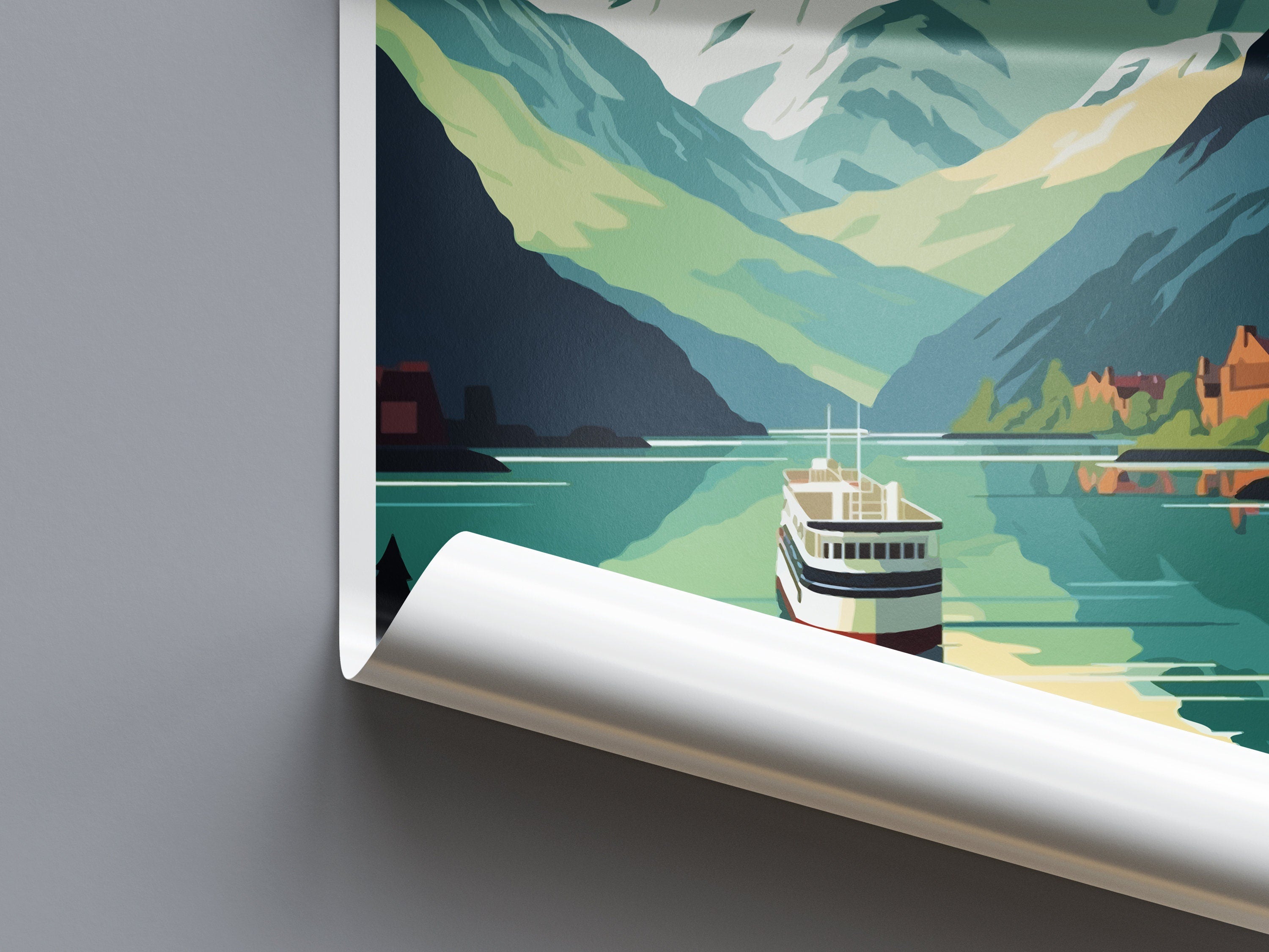 The Fjords Travel Print