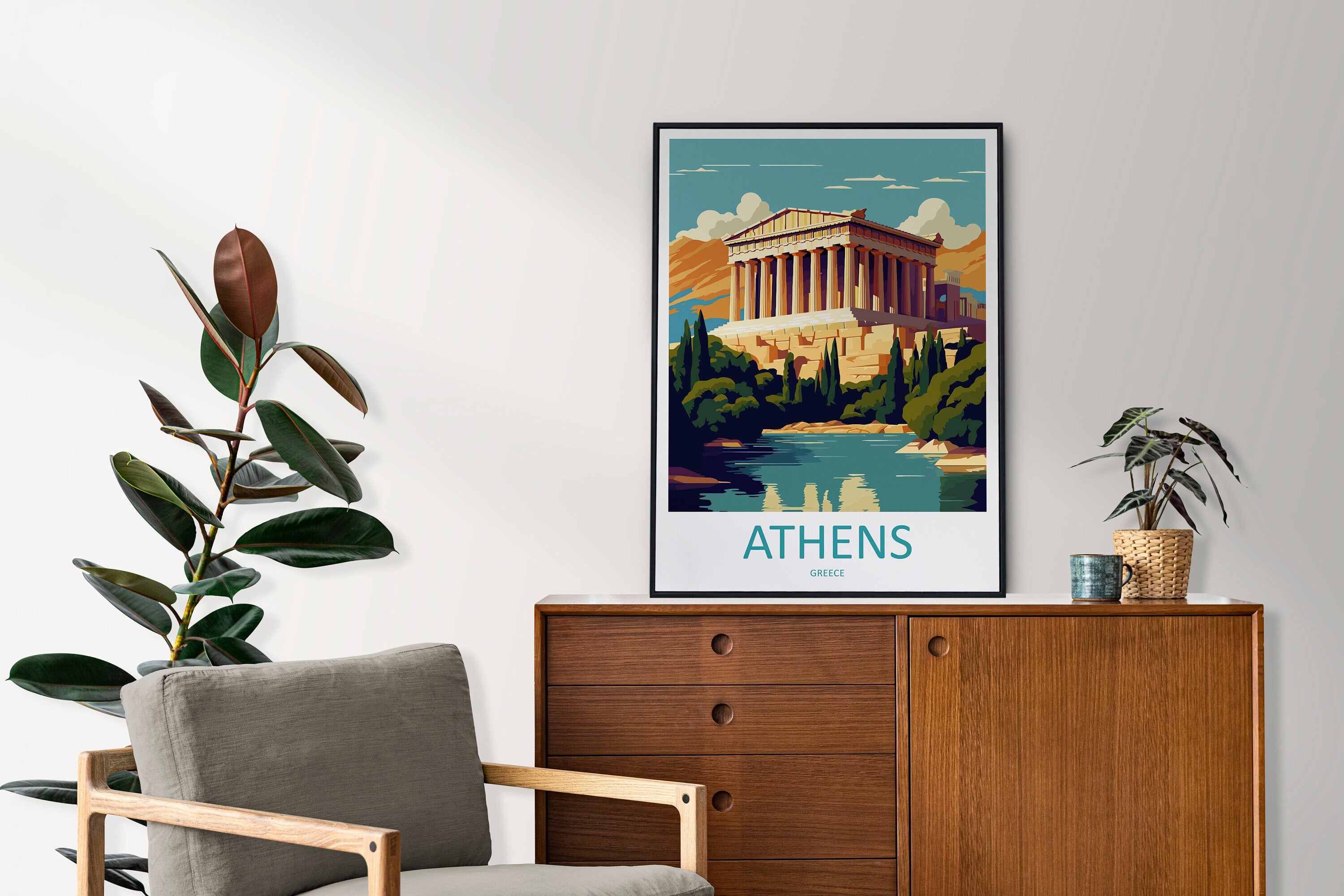 Athens Travel Print