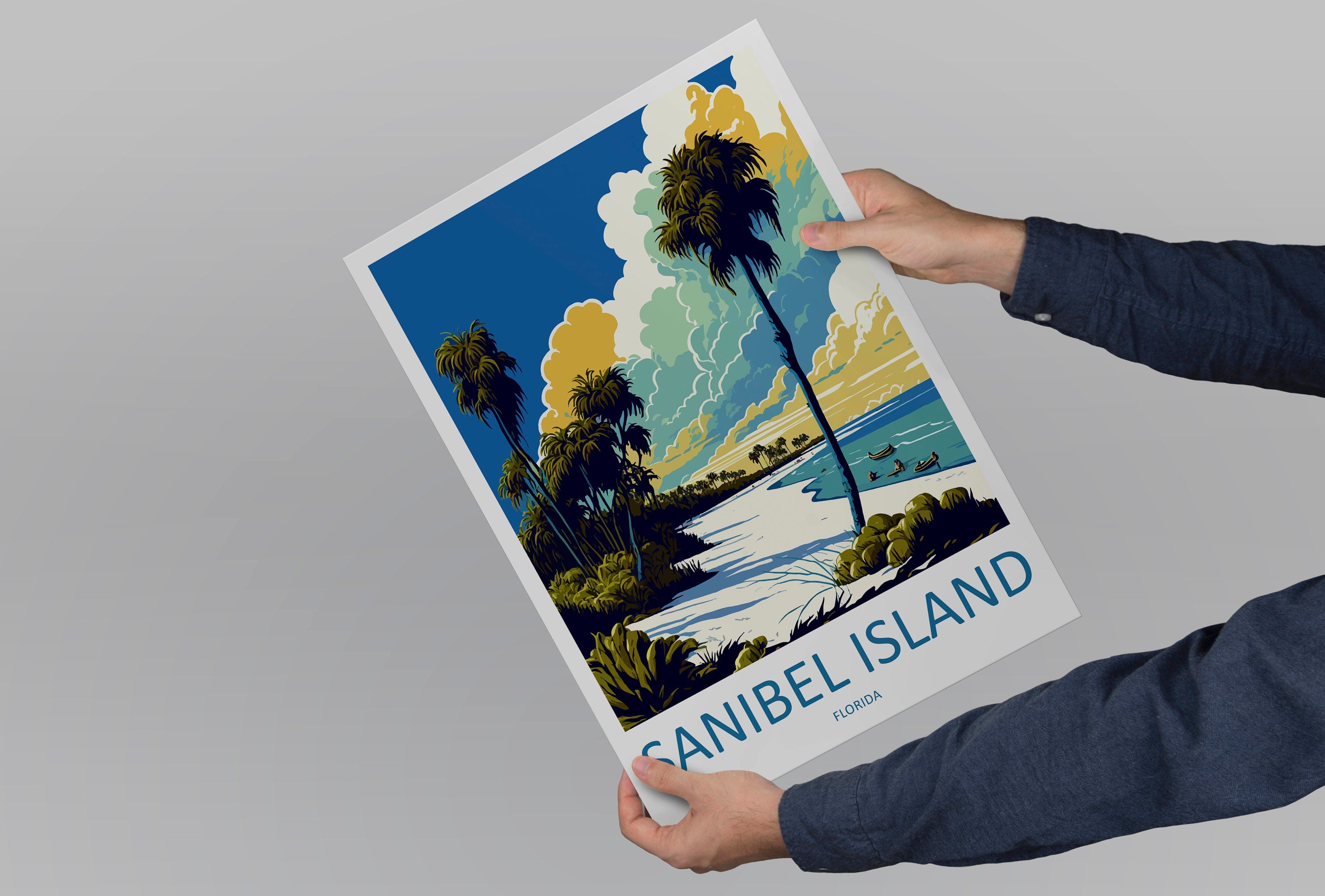 Sanibel Island Travel Print