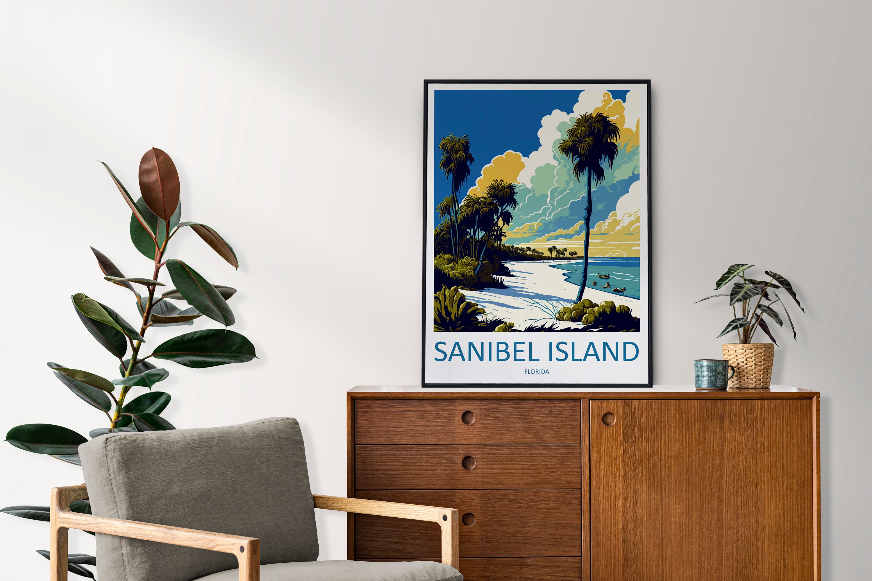 Sanibel Island Travel Print