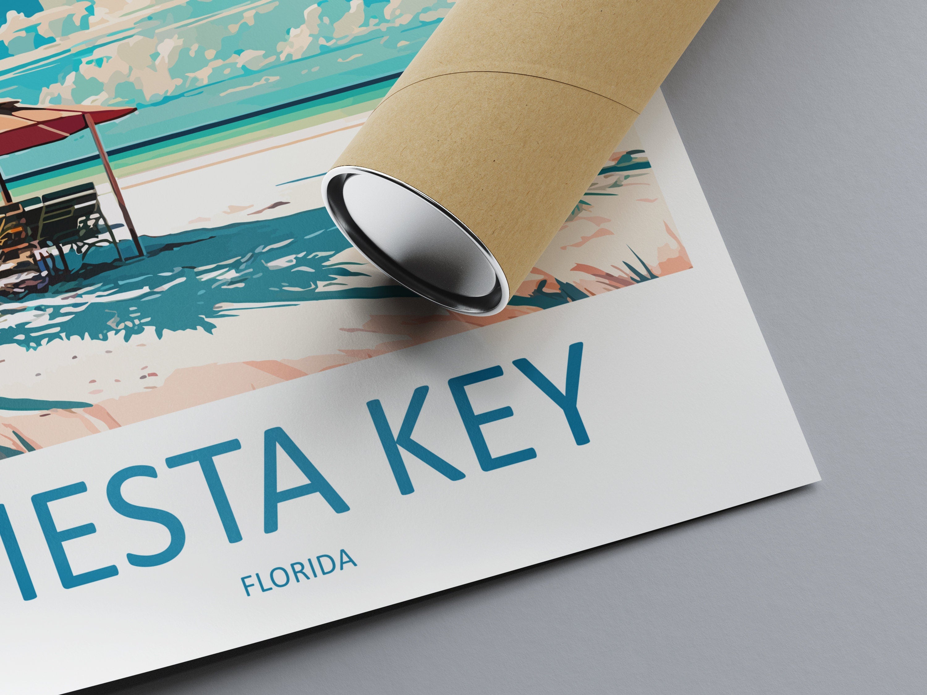 Siesta Key Travel Print