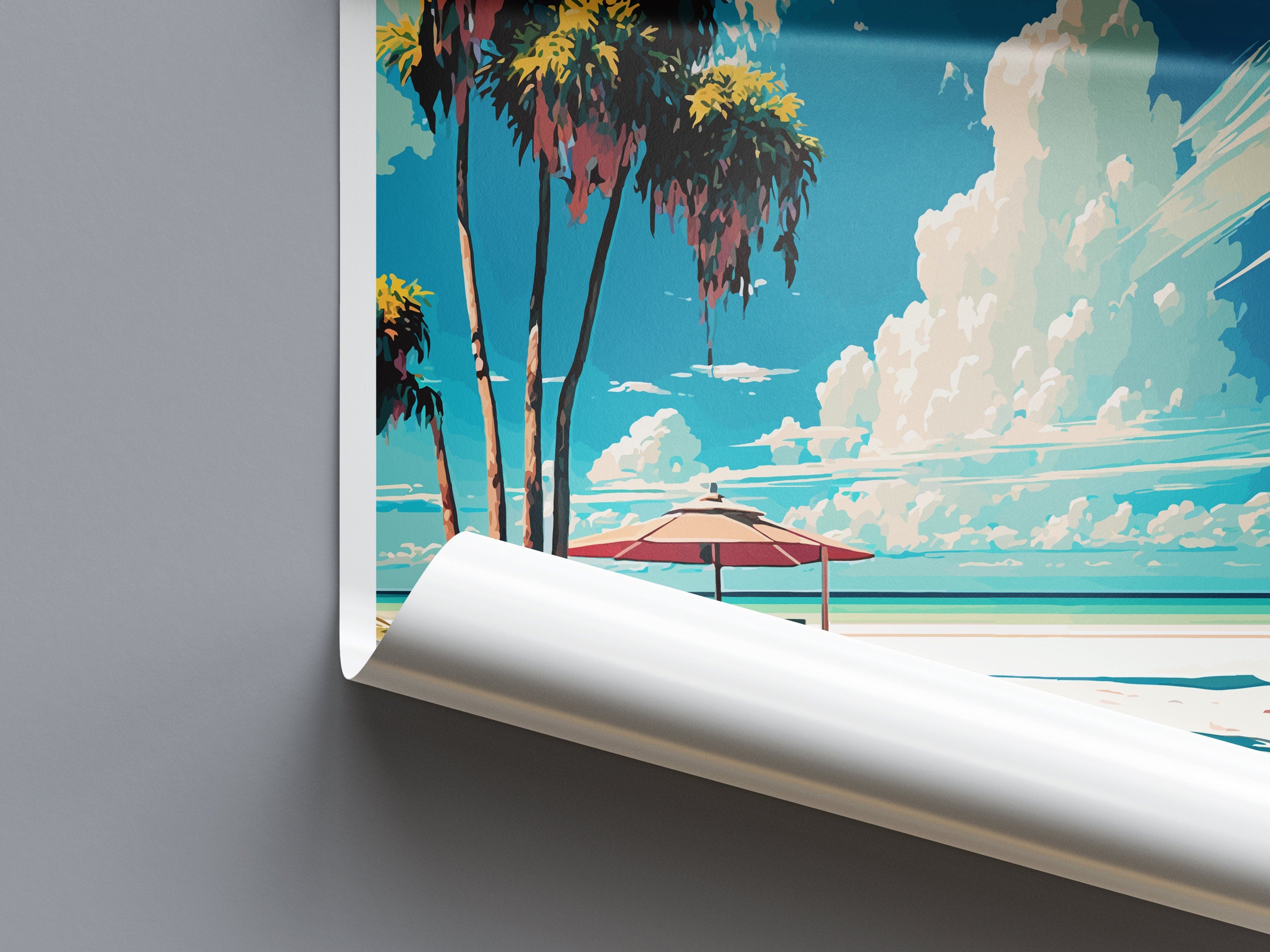 Siesta Key Travel Print