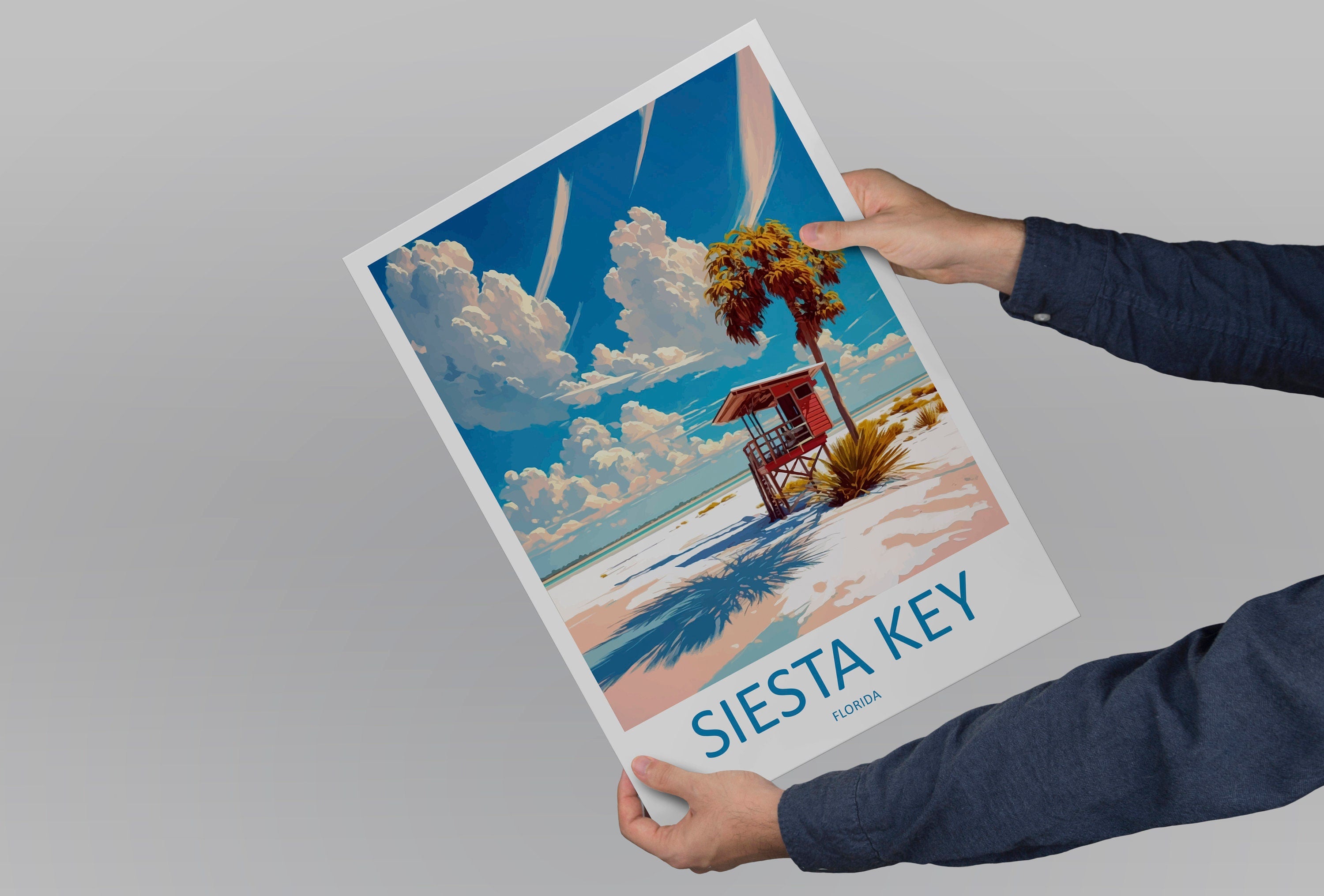 Siesta Key Travel Print