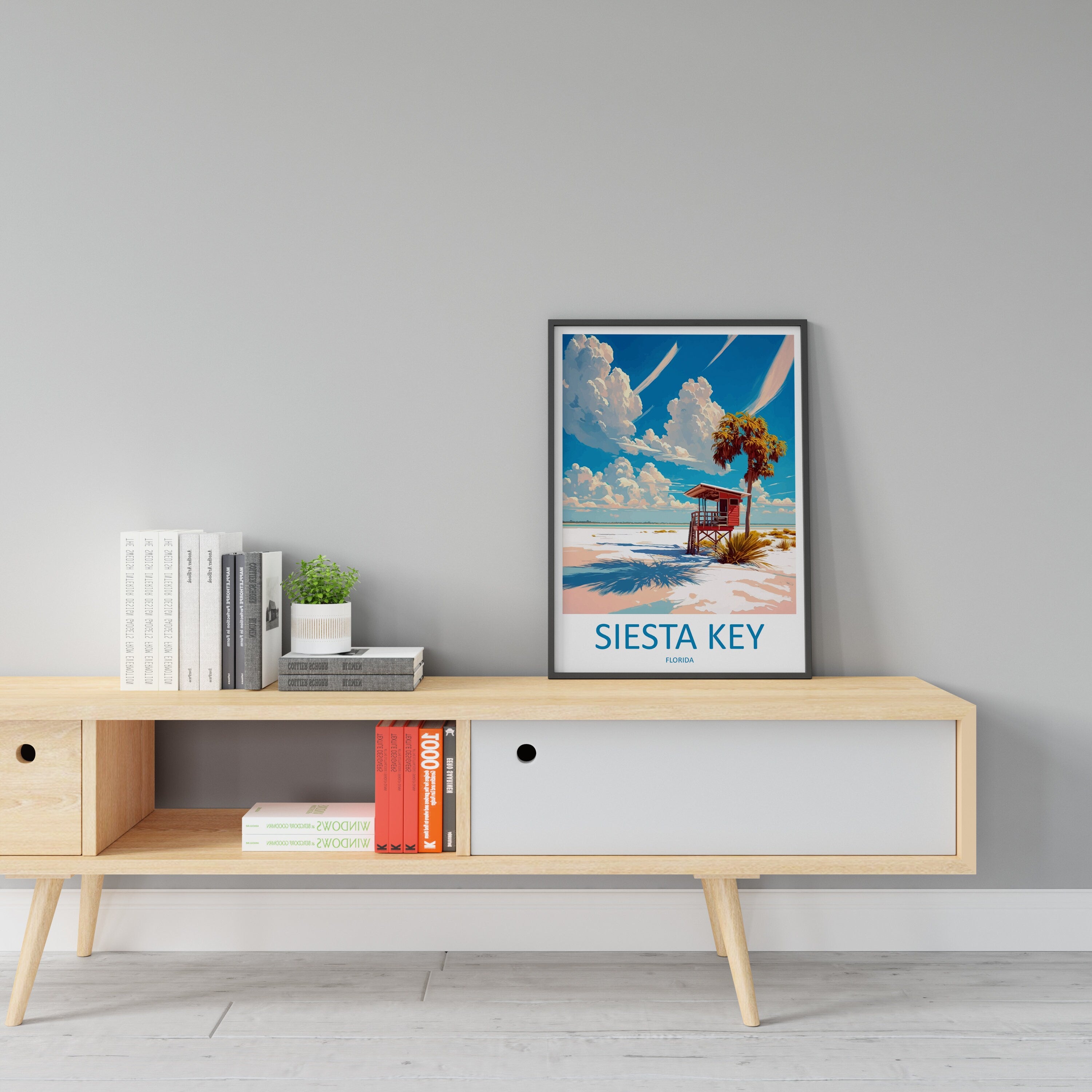 Siesta Key Travel Print