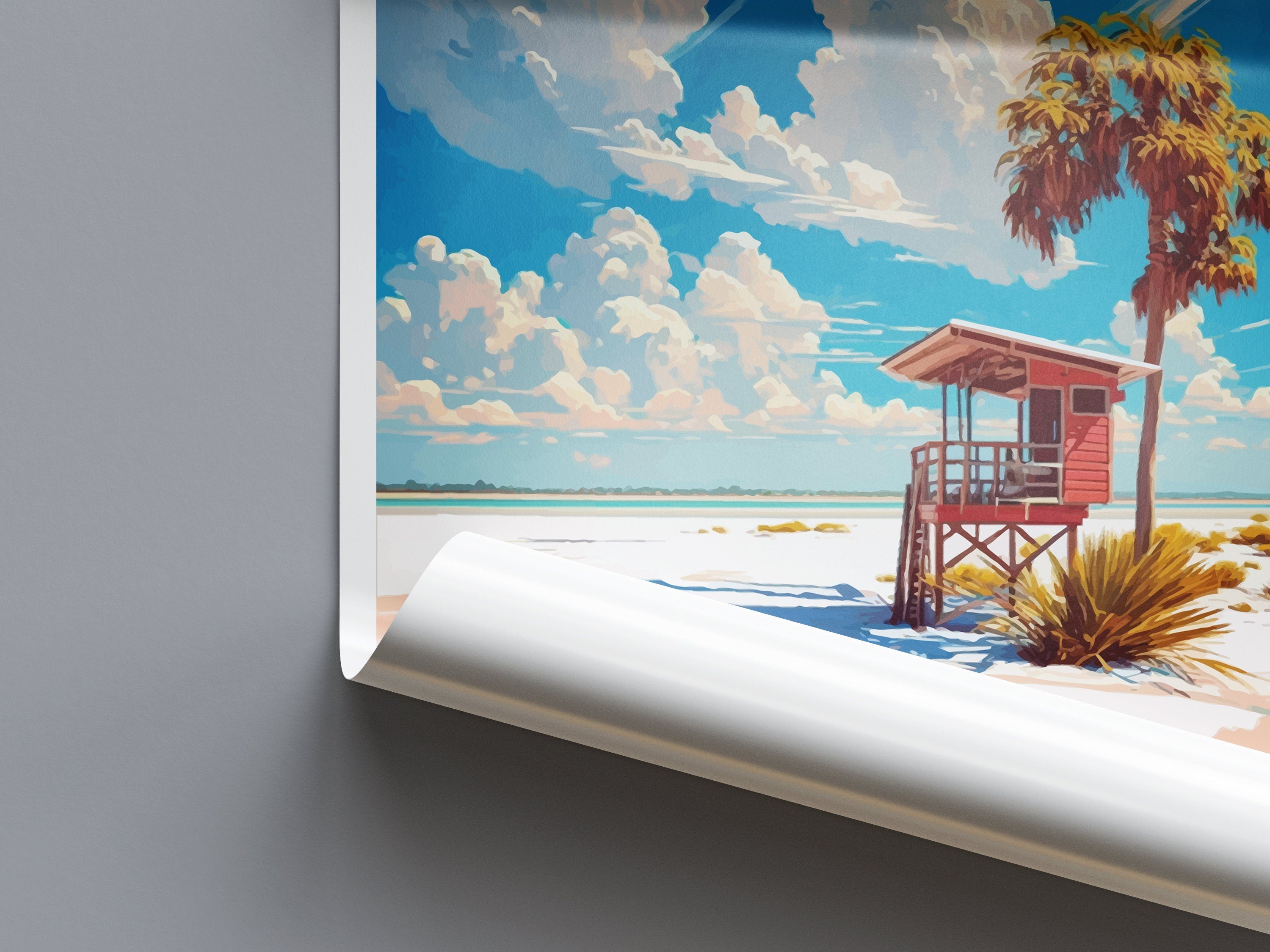 Siesta Key Travel Print