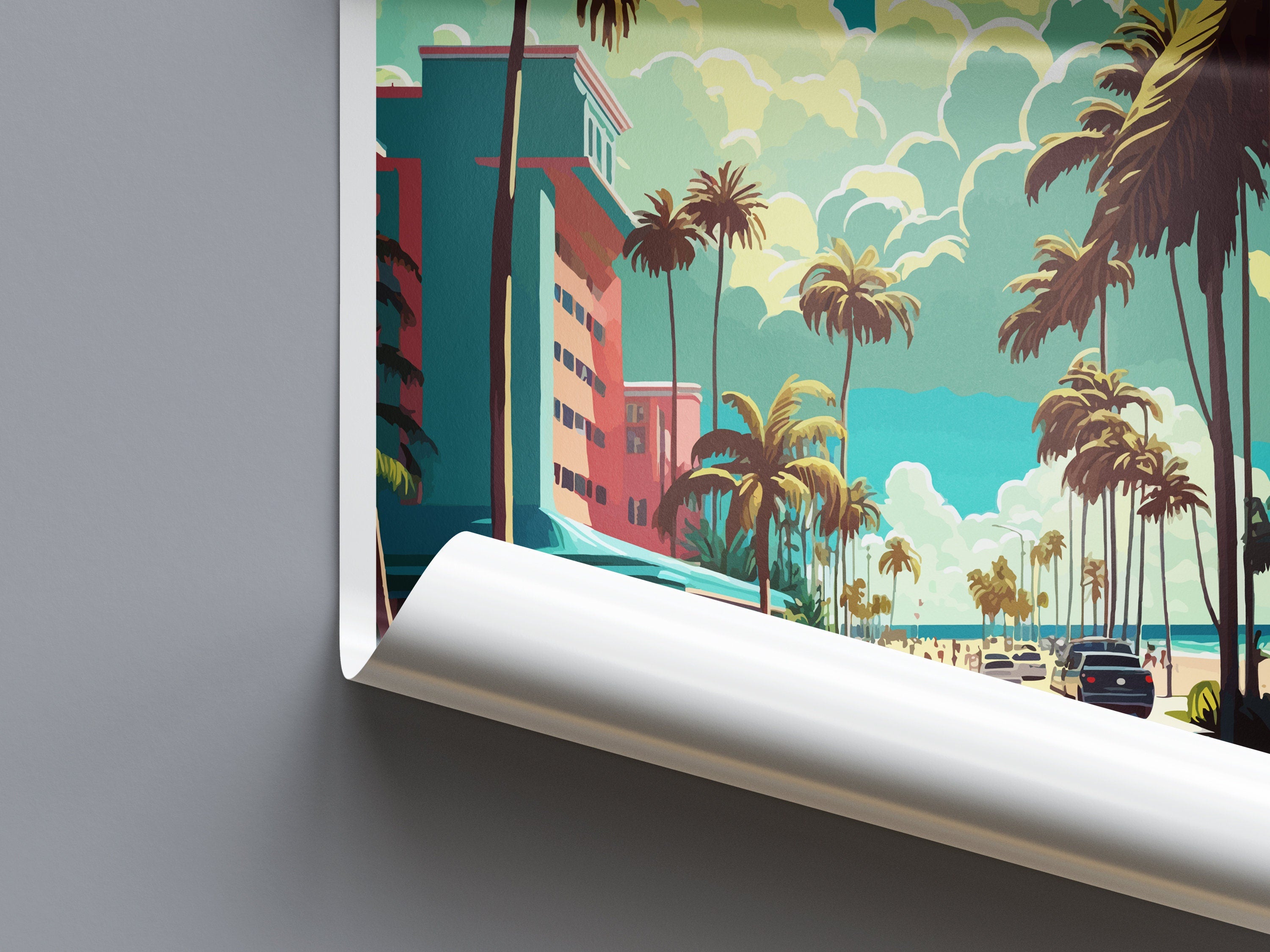 South Beach Travel Print