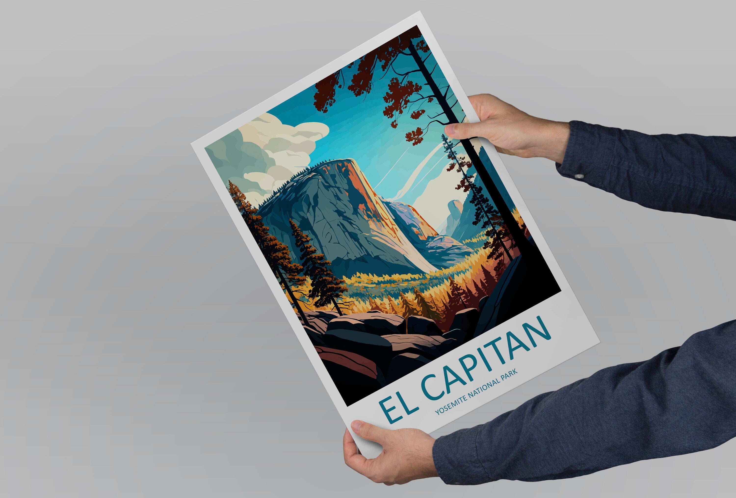 Yosemite El Capitan Travel Print