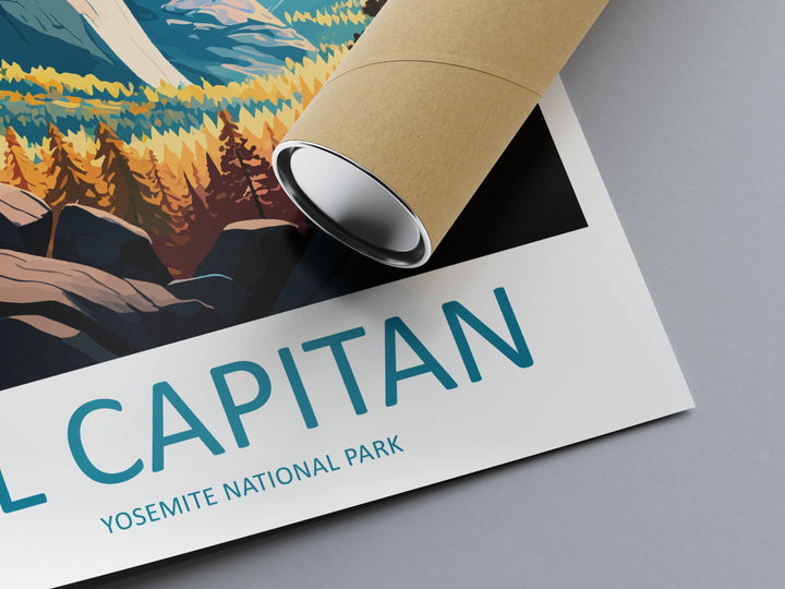 Yosemite El Capitan Travel Print Wall Art Yosemite El Capitan Wall Hanging Home Décor El Capitan Gift Art Lovers California Art Poster