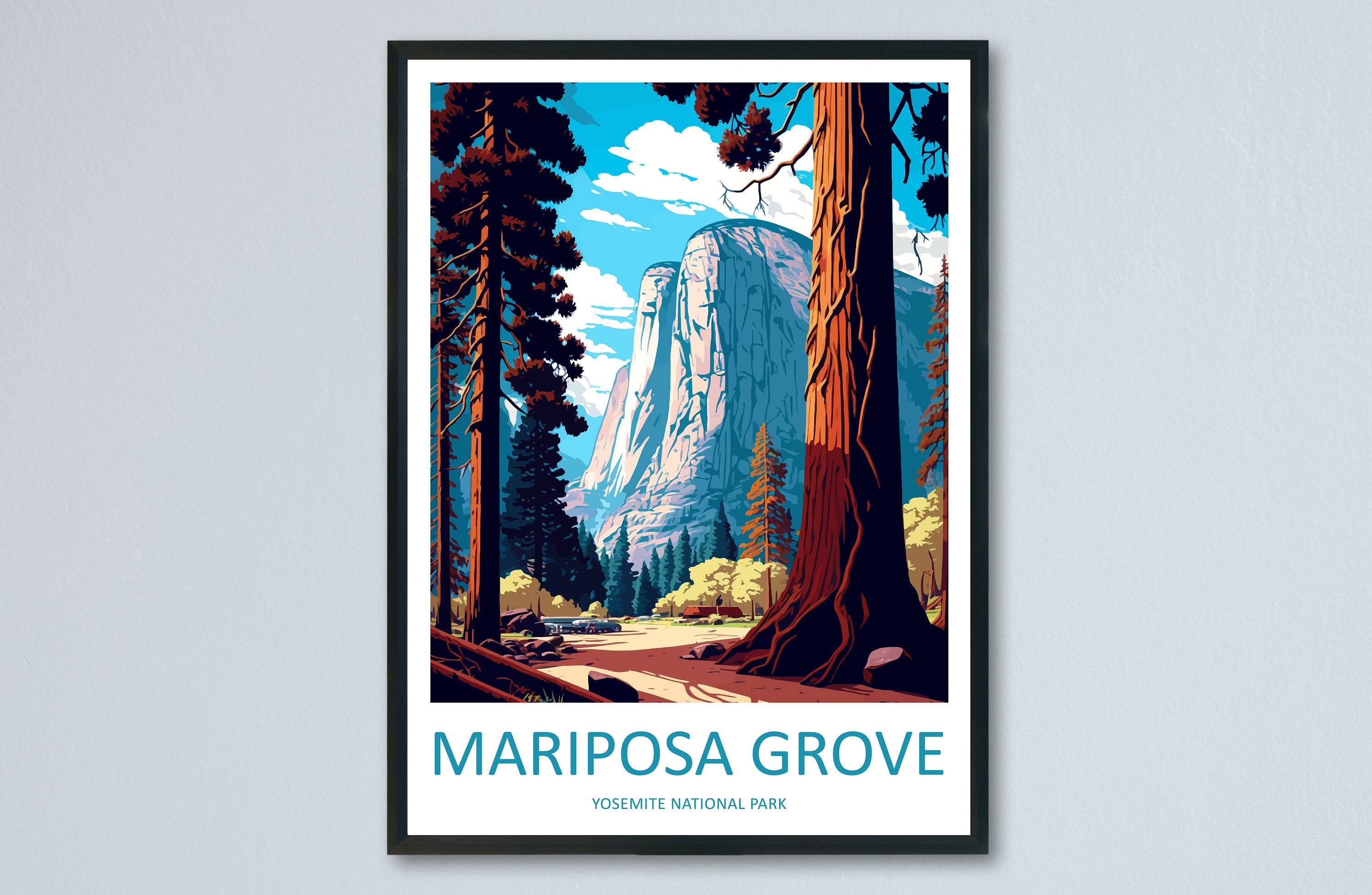 Yosemite Mariposa Grove Travel Print