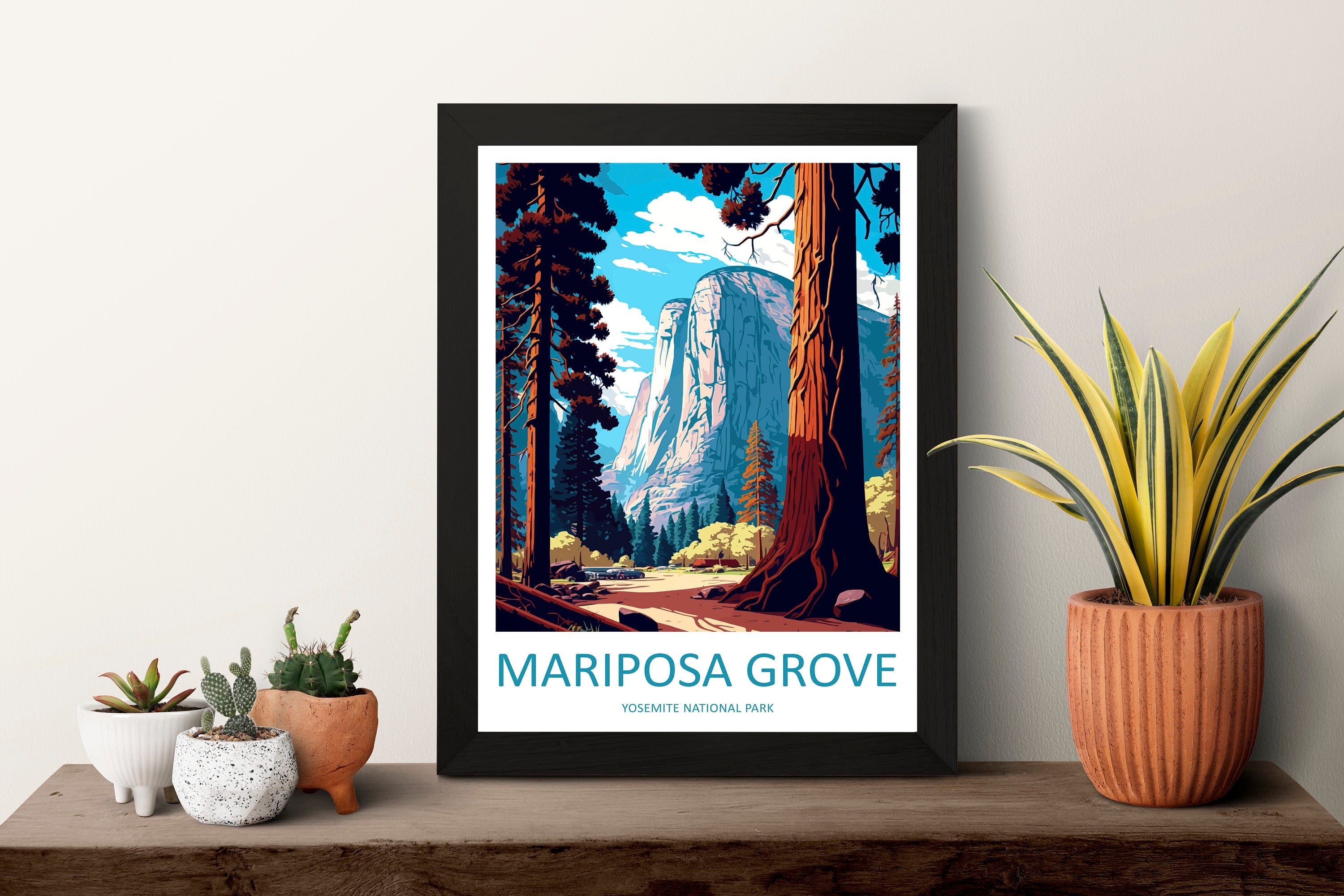 Yosemite Mariposa Grove Travel Print