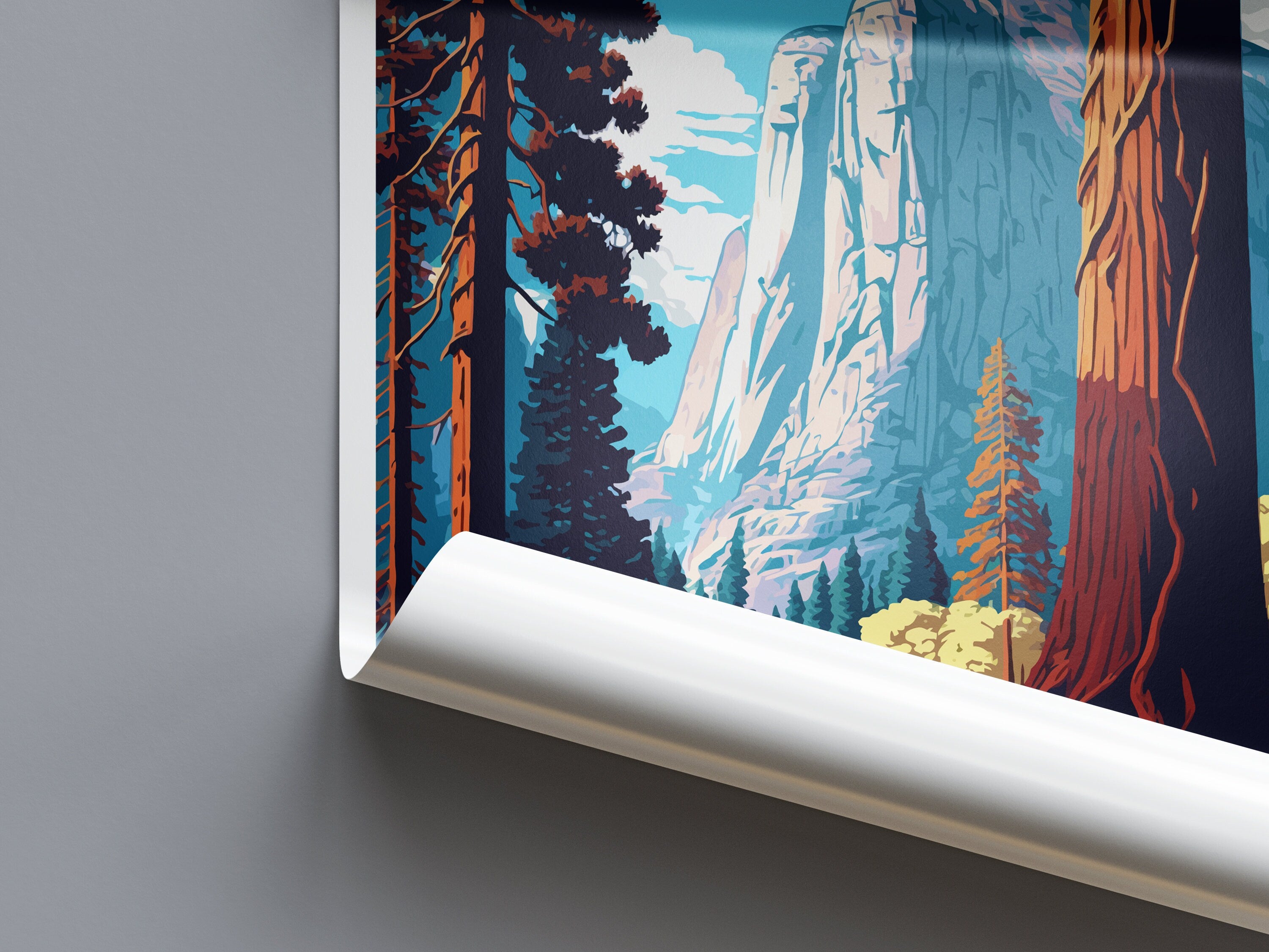 Yosemite Mariposa Grove Travel Print