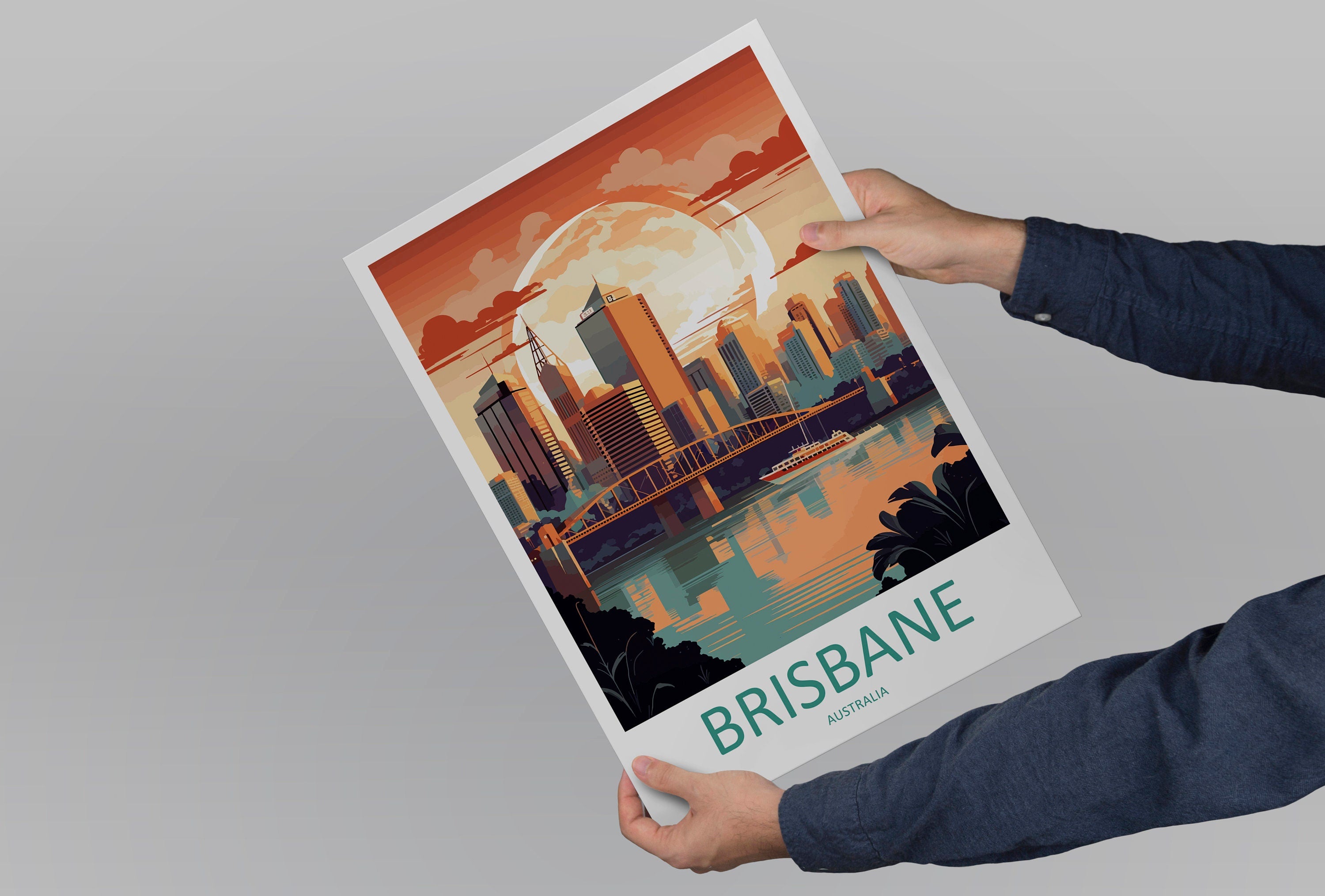 Brisbane Travel Print