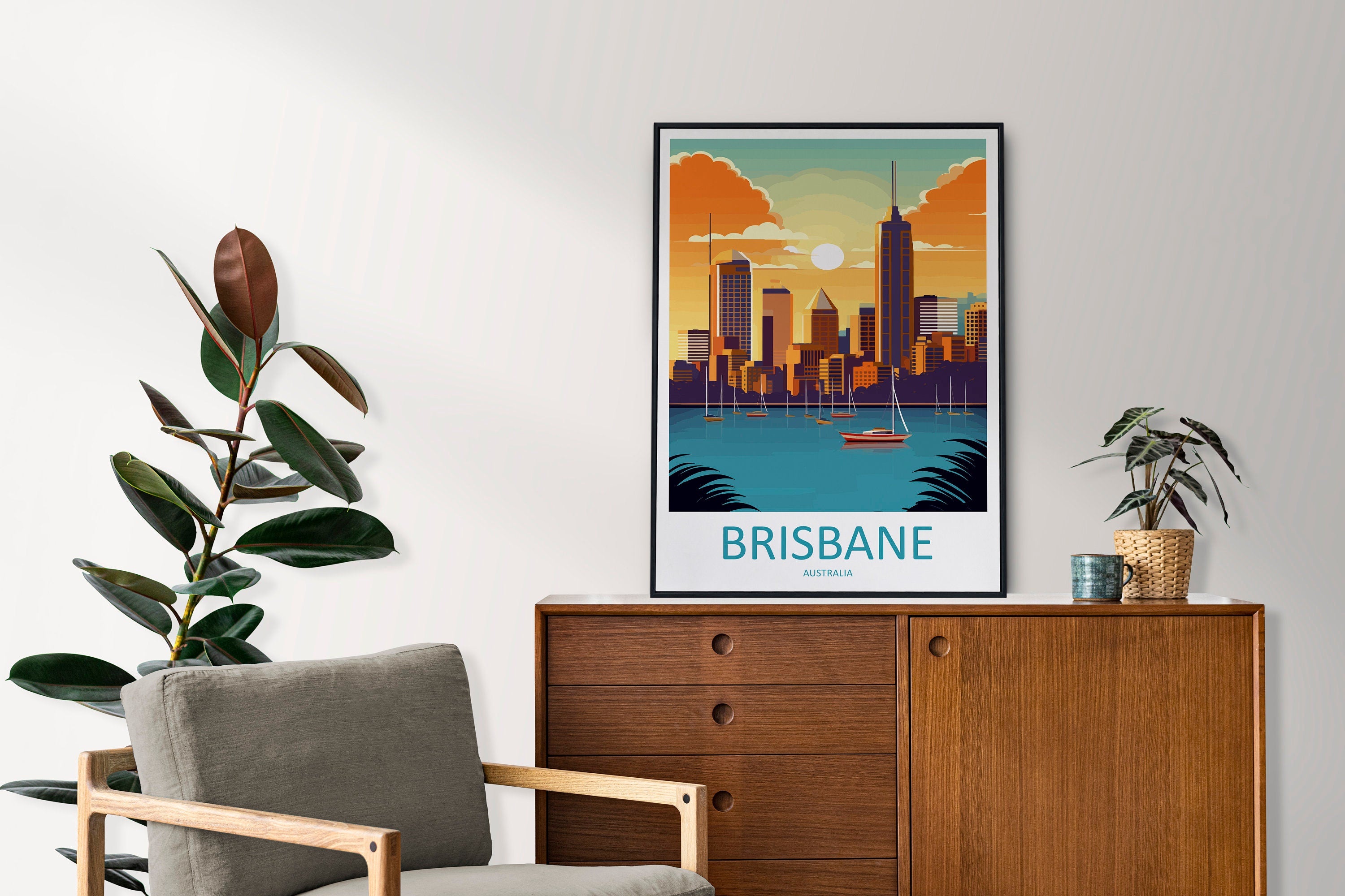 Brisbane Travel Print