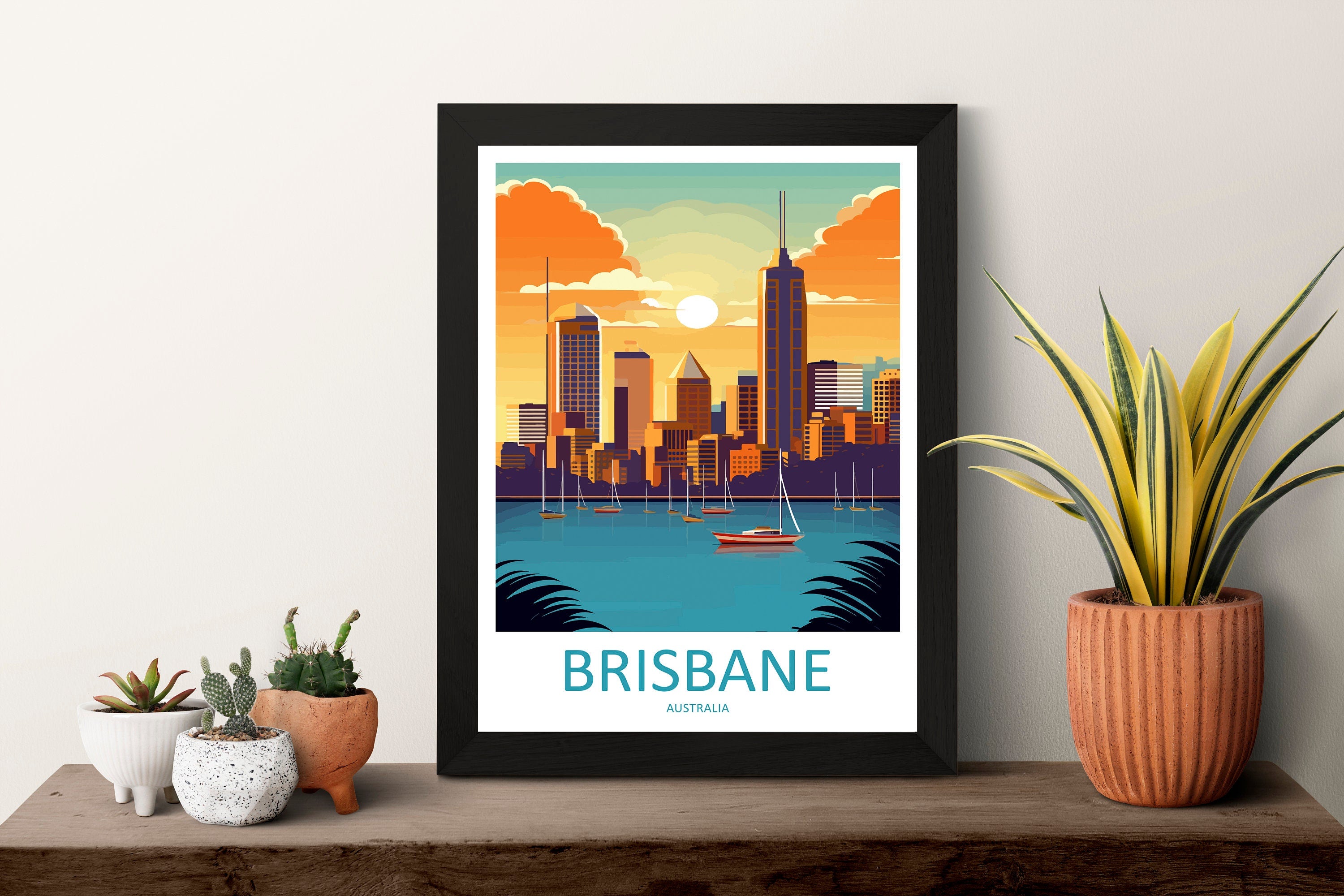 Brisbane Travel Print