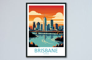 Brisbane Travel Print