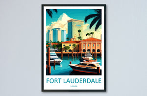 Fort Lauderdale Travel Print