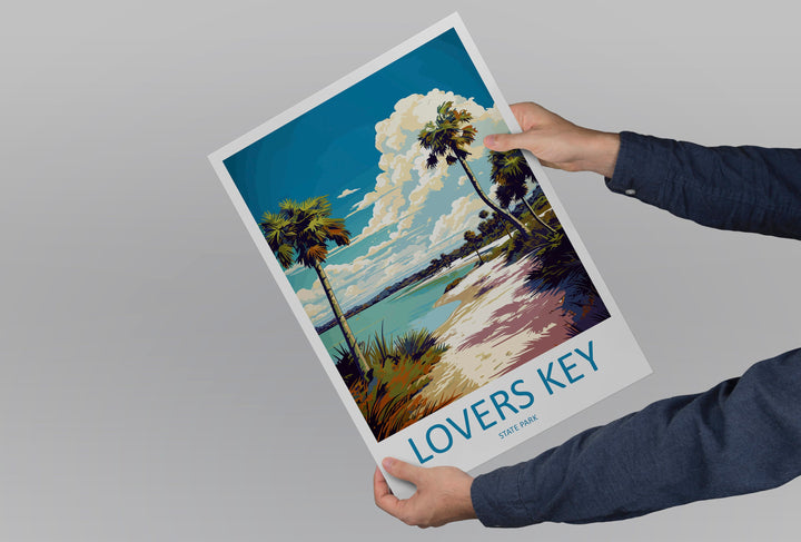 Lovers key State Park Travel Print Wall Art Lovers key State Park Wall Hanging Home Décor Lovers key State Park Gift Art Lovers Florida Art