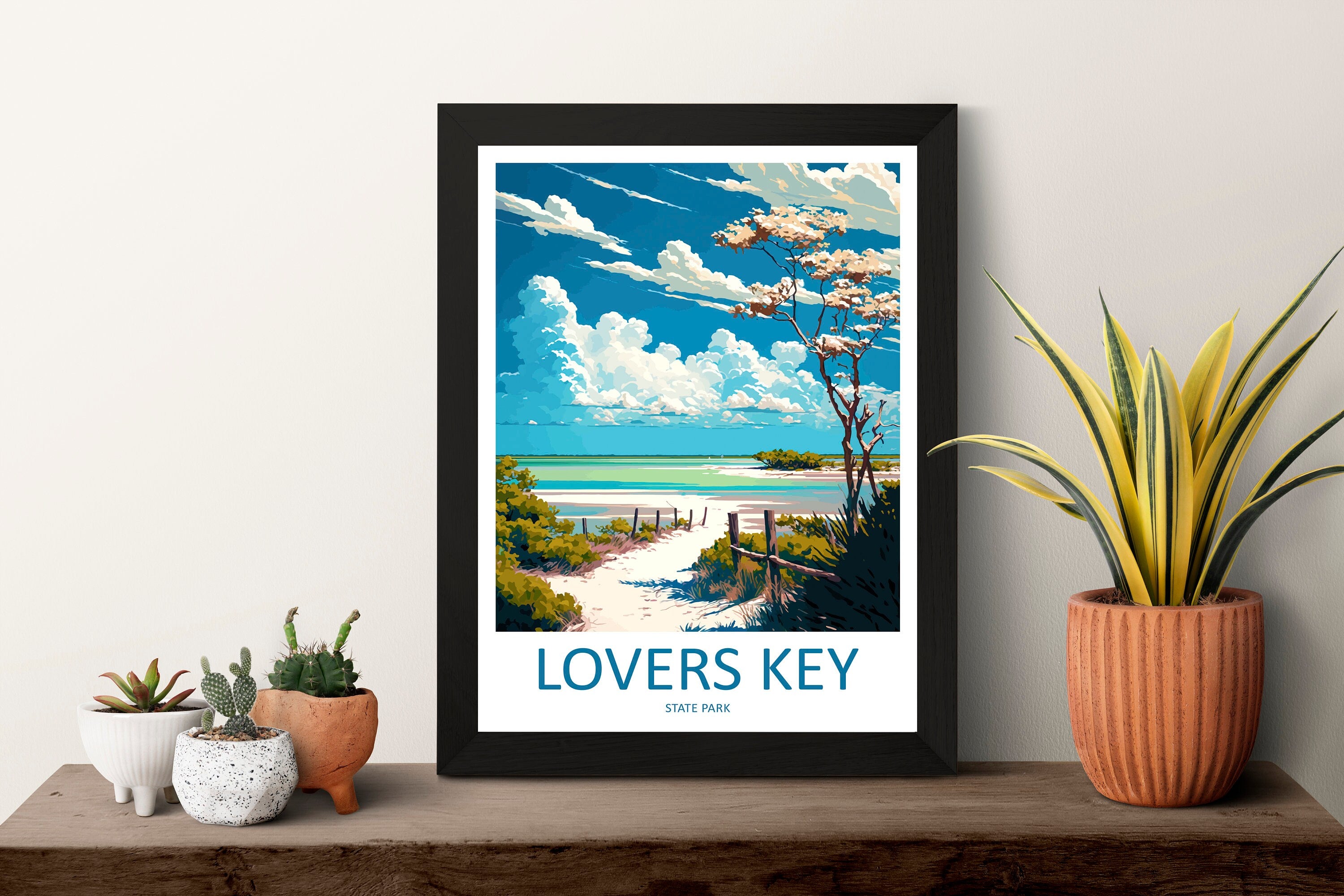 Lovers key State Park Travel Print