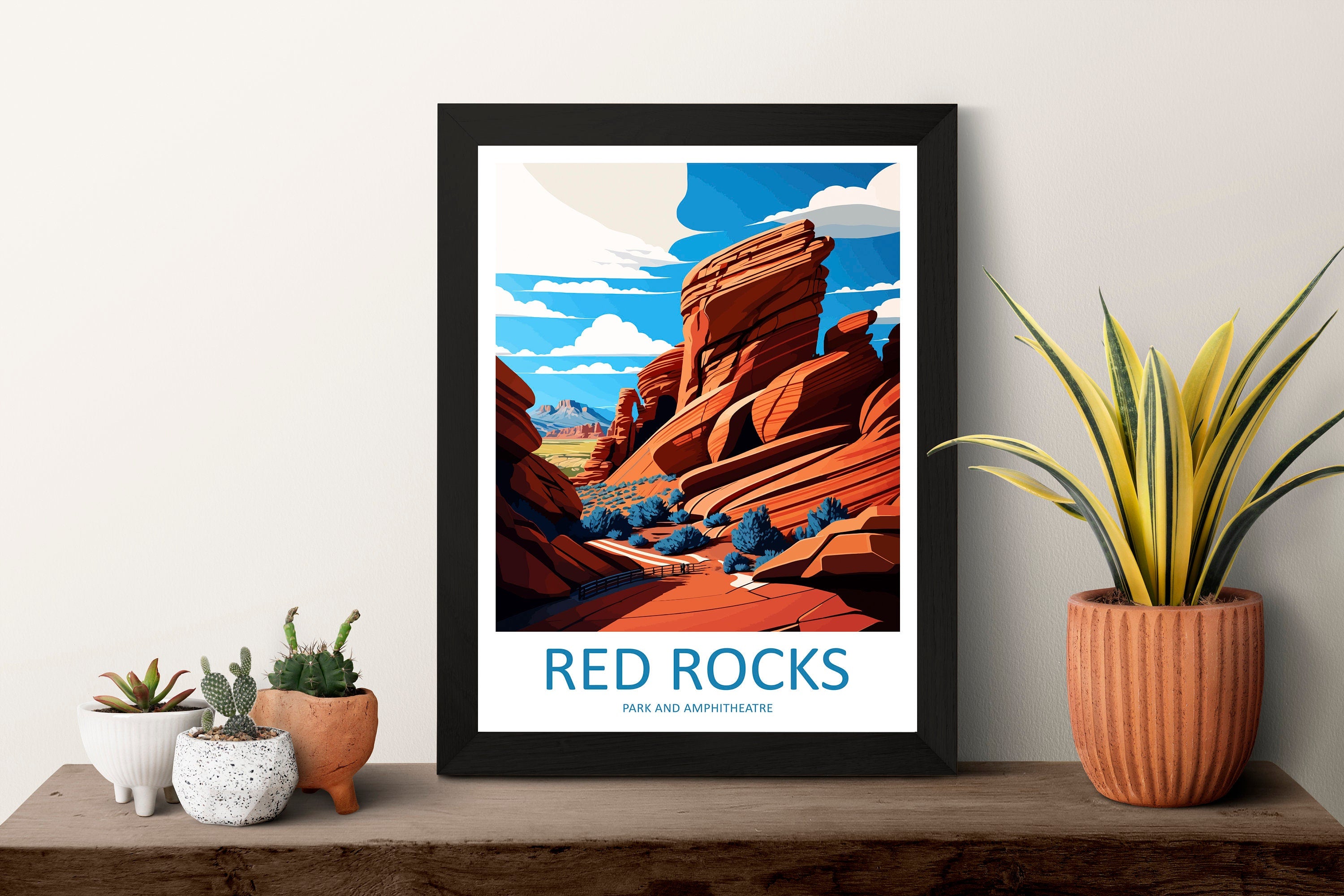 Red Rocks Park And Amphitheatre Travel Print