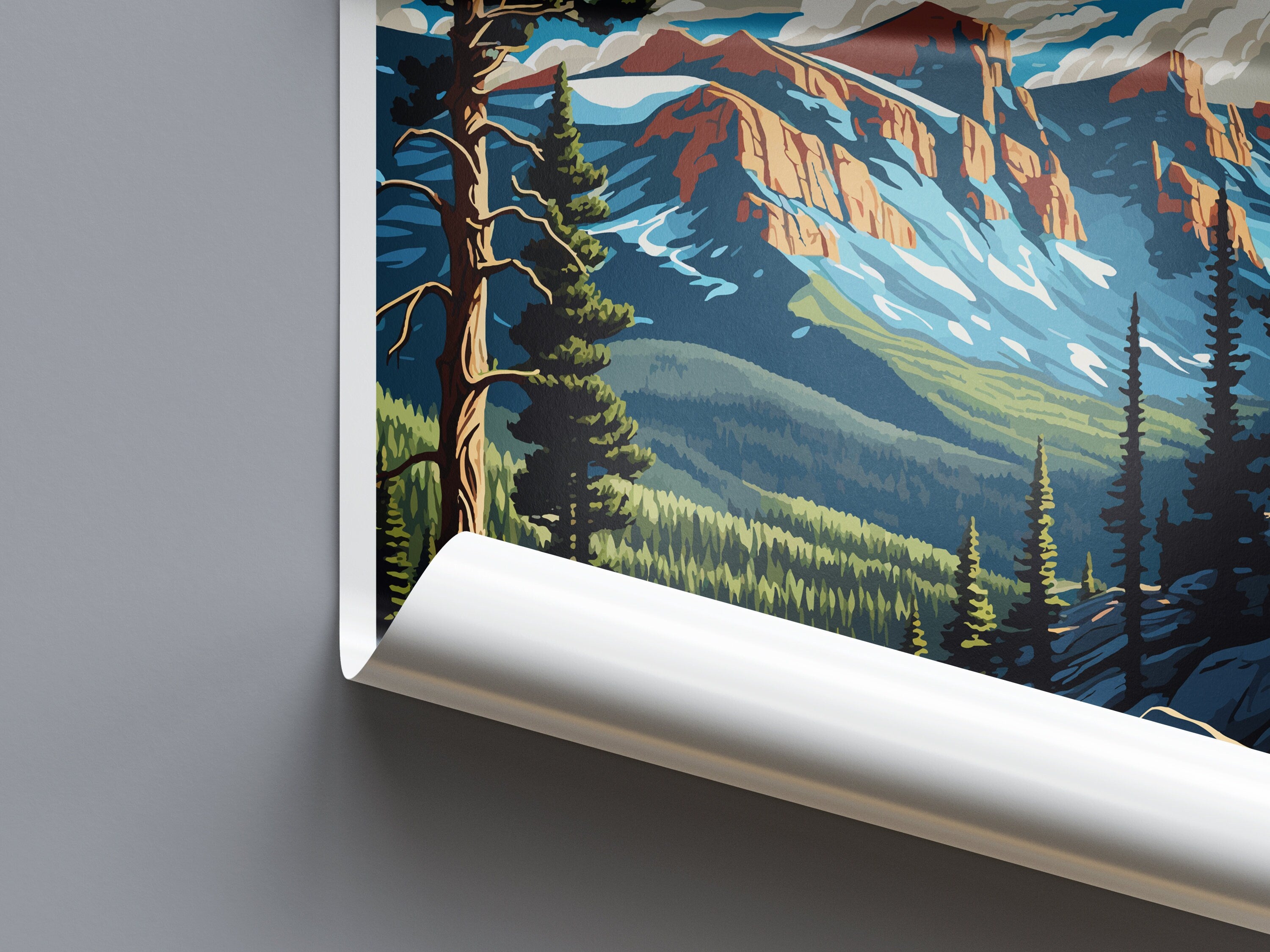 Rocky Mountain National Park Travel Print