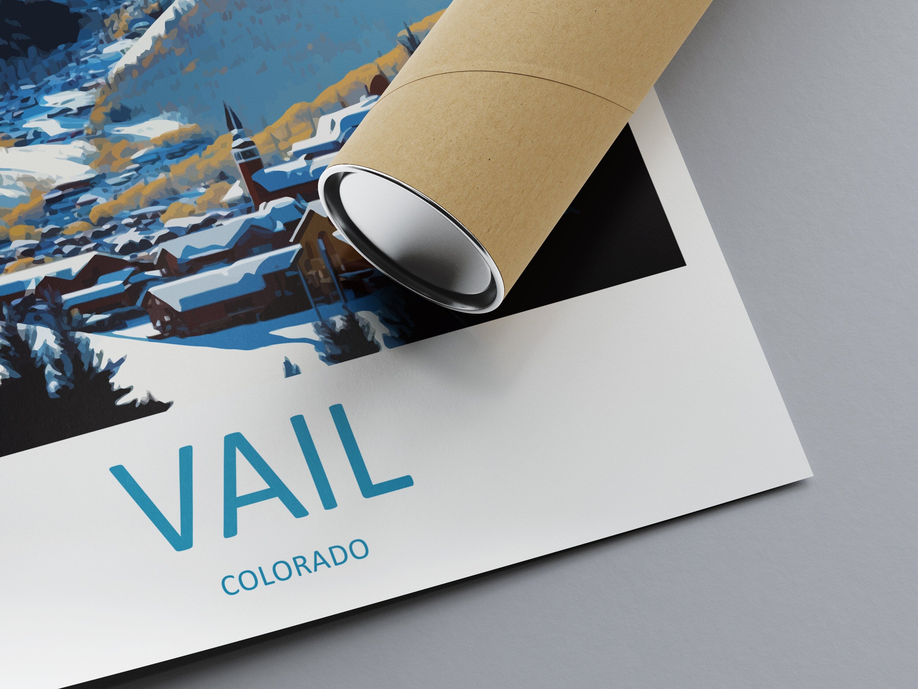 Vail Ski Resort Travel Print