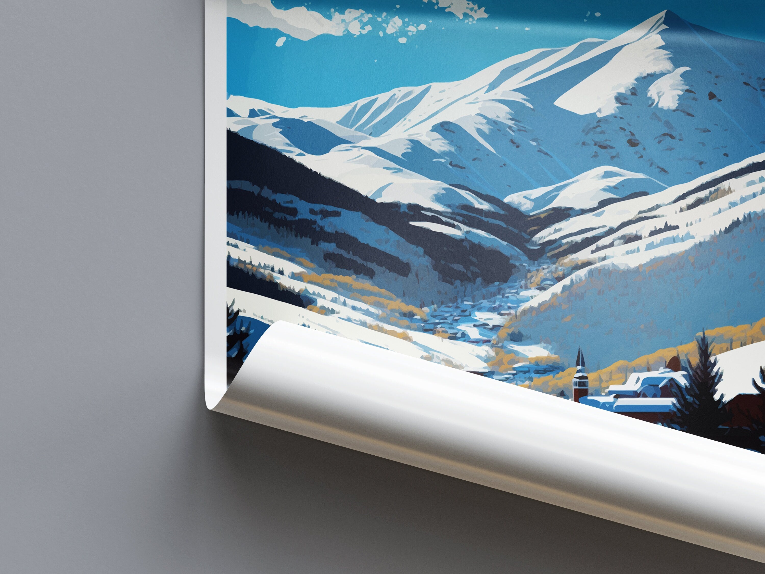 Vail Ski Resort Travel Print