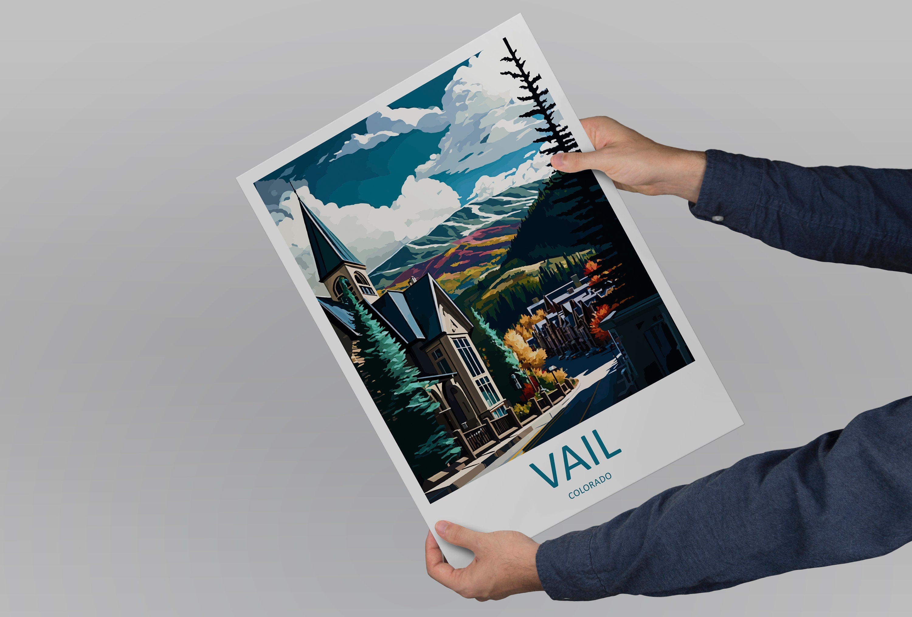 Vail Ski Resort Travel Print