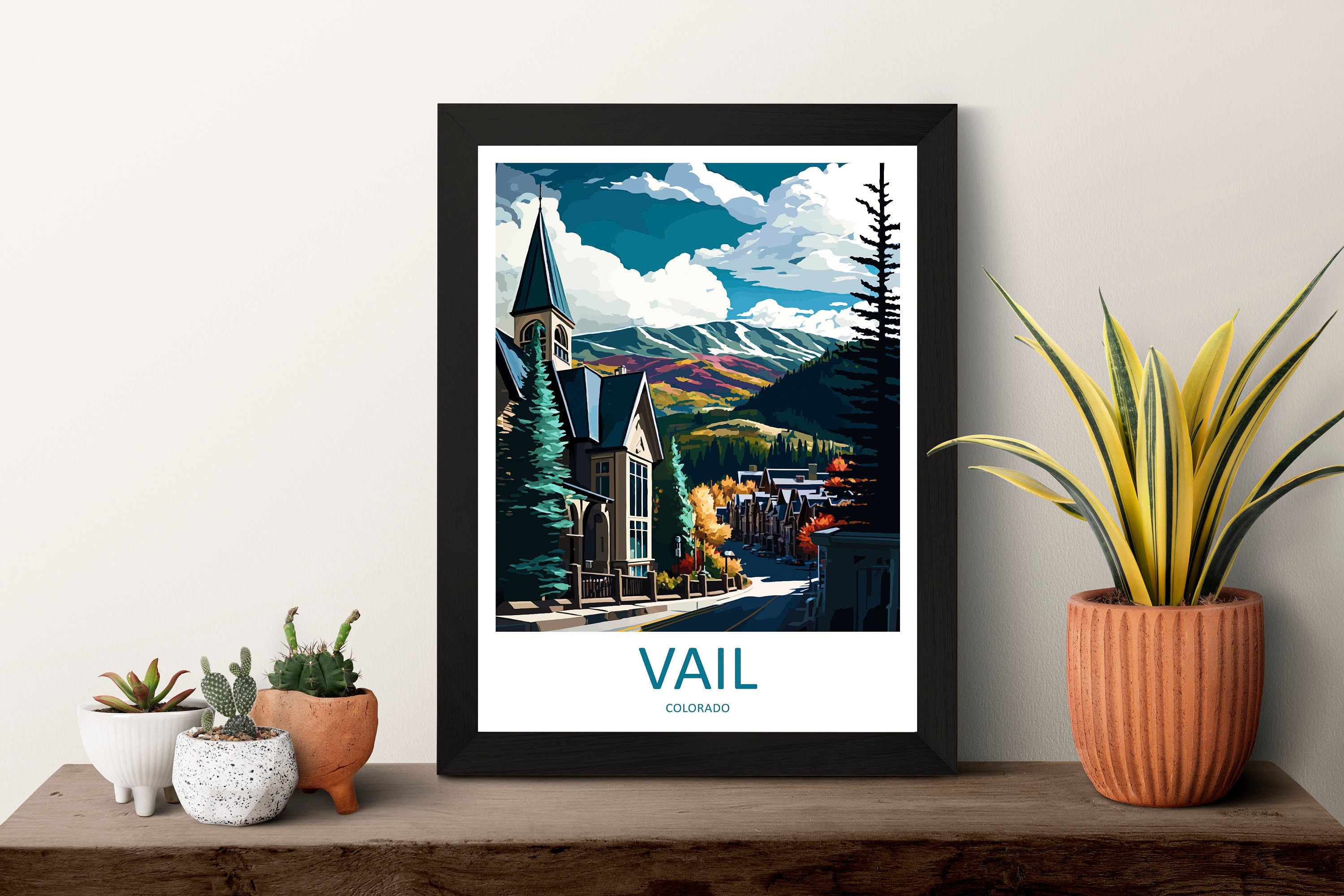 Vail Ski Resort Travel Print