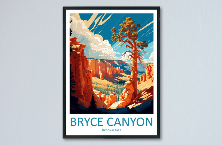 Bryce Canyon National Park Travel Print Wall Art Bryce Canyon National Park Wall Hanging Home Décor Bryce Canyon National Park Gift Art