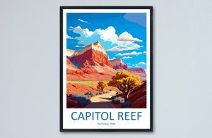 Capitol Reef National Park Travel Print