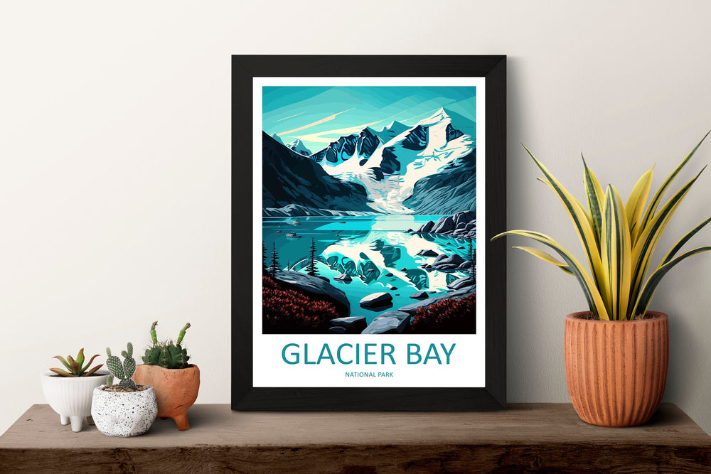 Glacier Bay National Park Travel Print Wall Art Glacier Bay National Park Wall Hanging Home Décor Glacier Bay National Park Gift Art