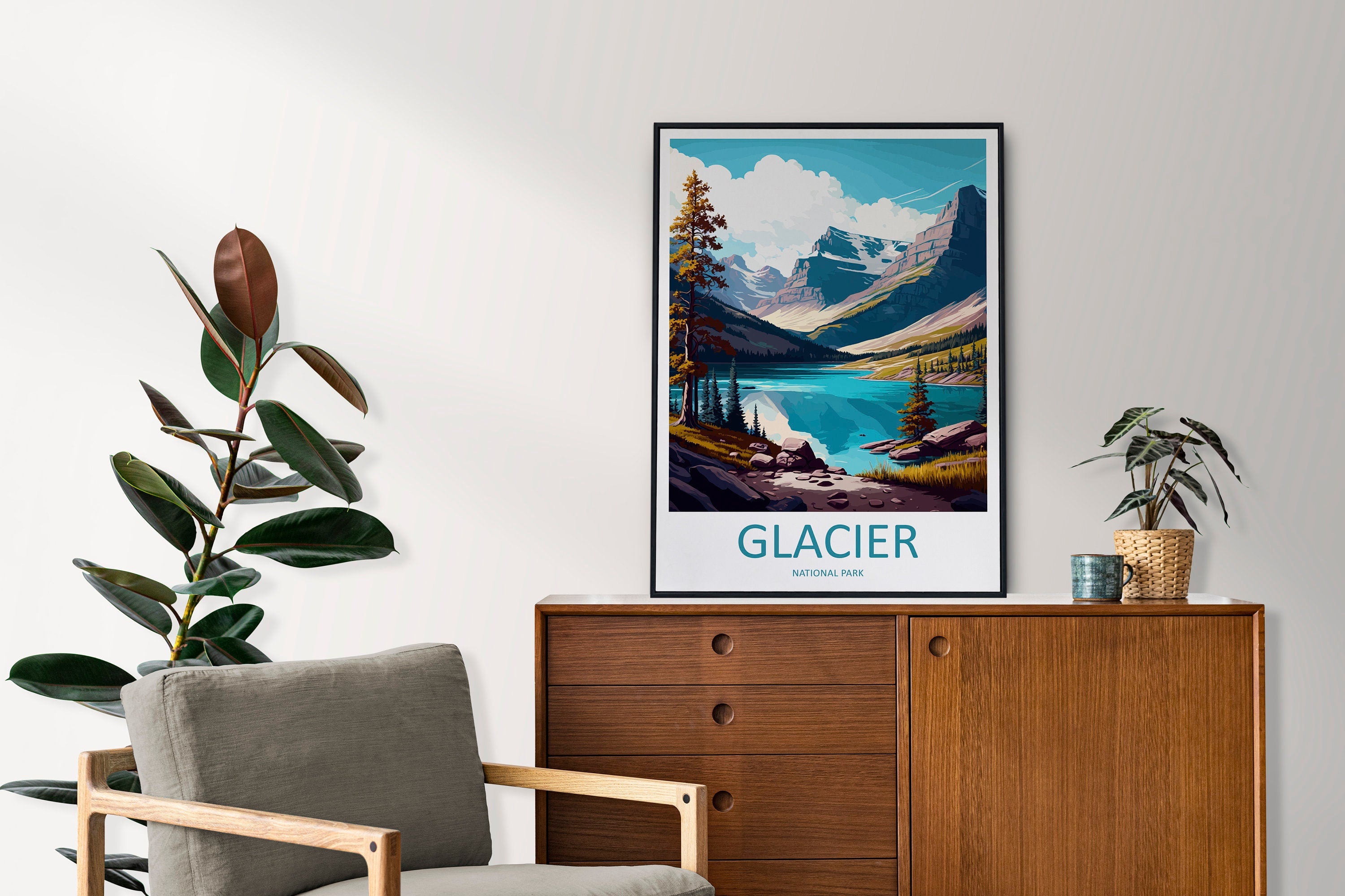 Glacier National Park Travel Print