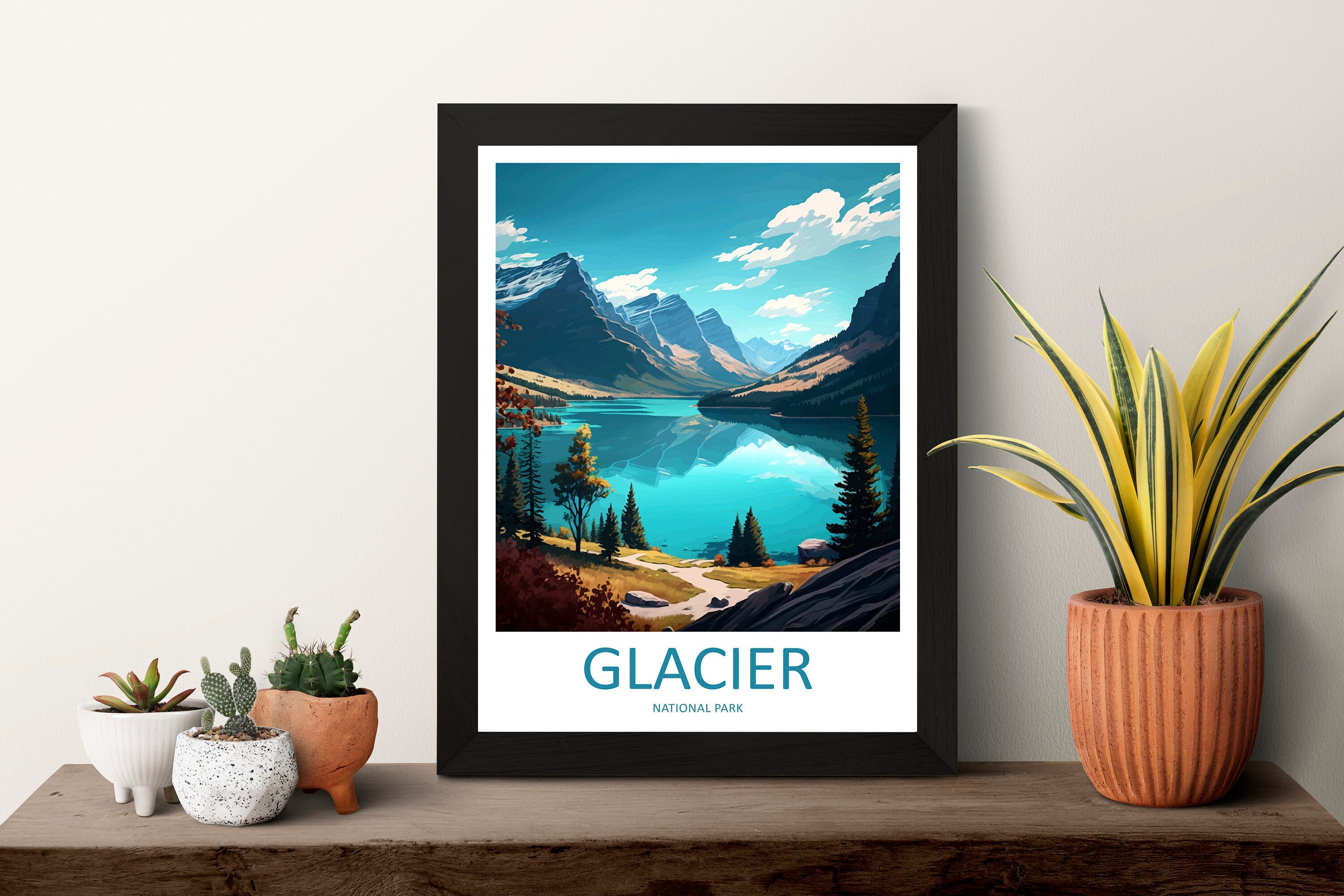 Glacier National Park Travel Print