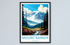 Mount Rainier National Park Travel Print