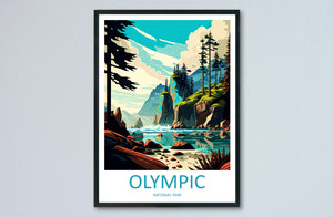 Olympic National Park Travel Print