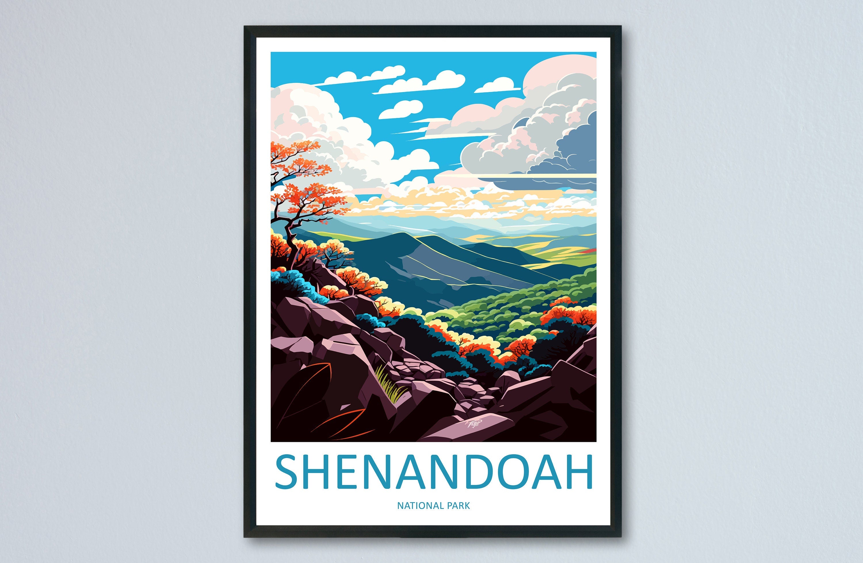 Shenandoah National Park Travel Print