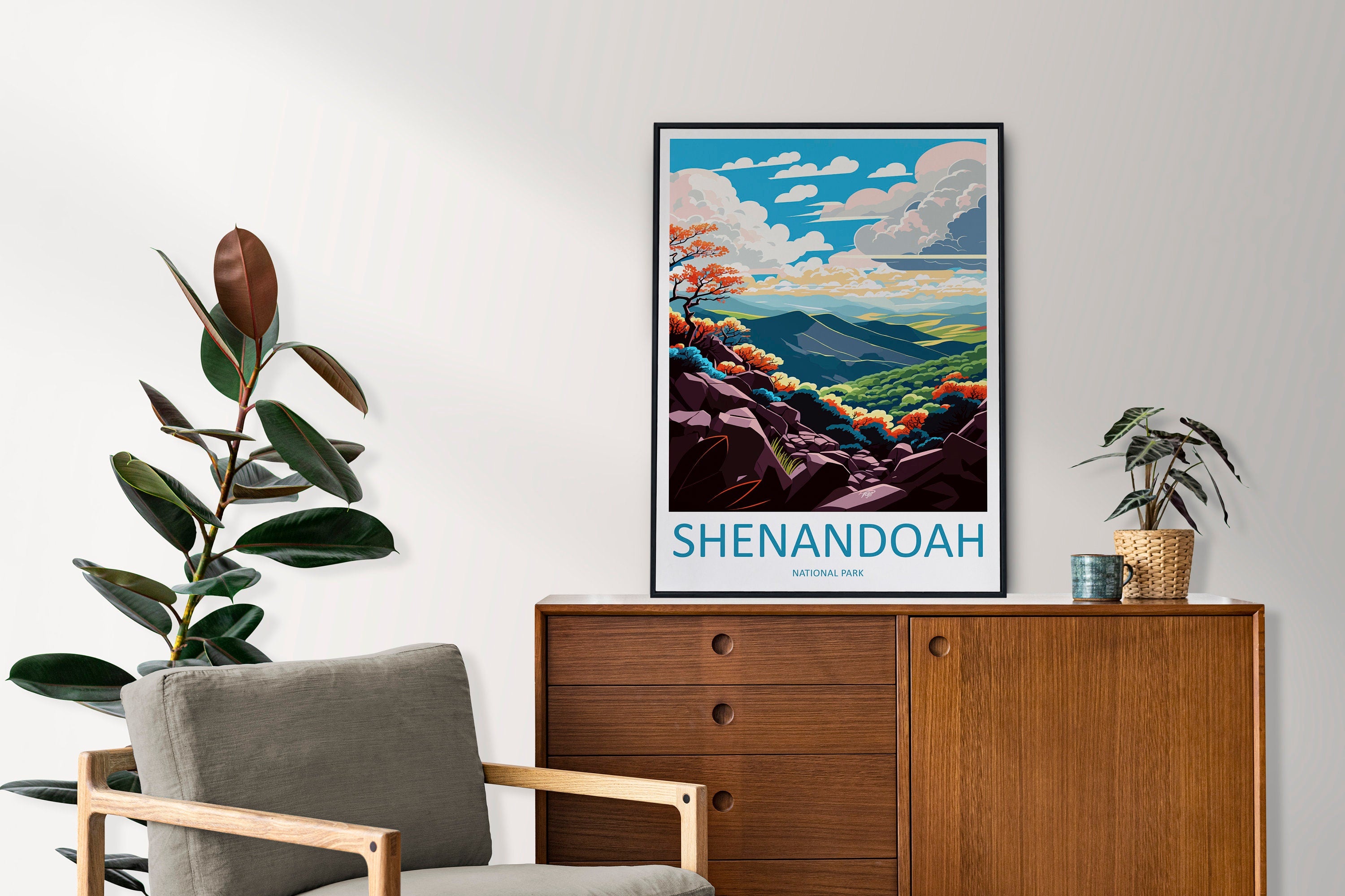 Shenandoah National Park Travel Print Wall Art Shenandoah National Park Wall Hanging Home Décor Shenandoah National Park Art Gift Poster