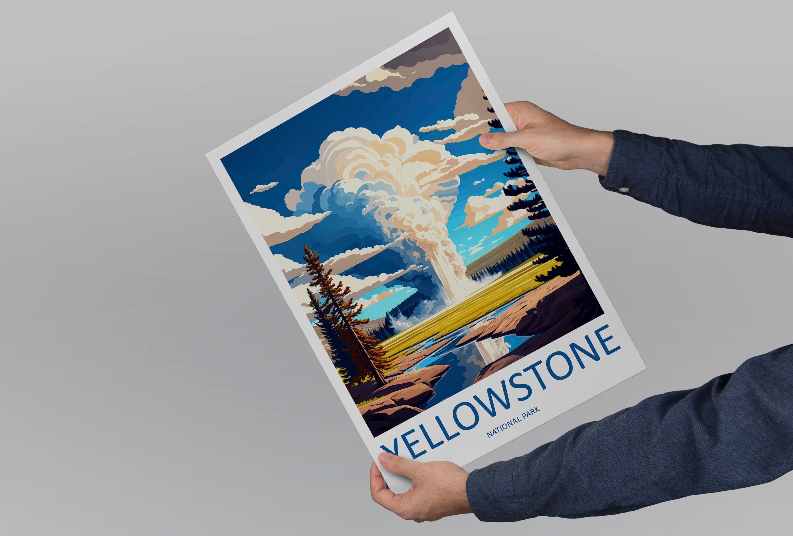 Yellowstone National Park Travel Print