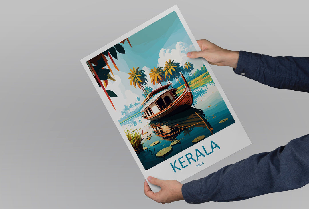 Kerala Travel Print Wall Art Kerala Wall Hanging Home Décor Kerala Gift Art Lovers India Art Lover Gift Wall Décor
