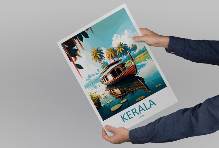 Kerala Travel Print Wall Art Kerala Wall Hanging Home Décor Kerala Gift Art Lovers India Art Lover Gift Wall Décor